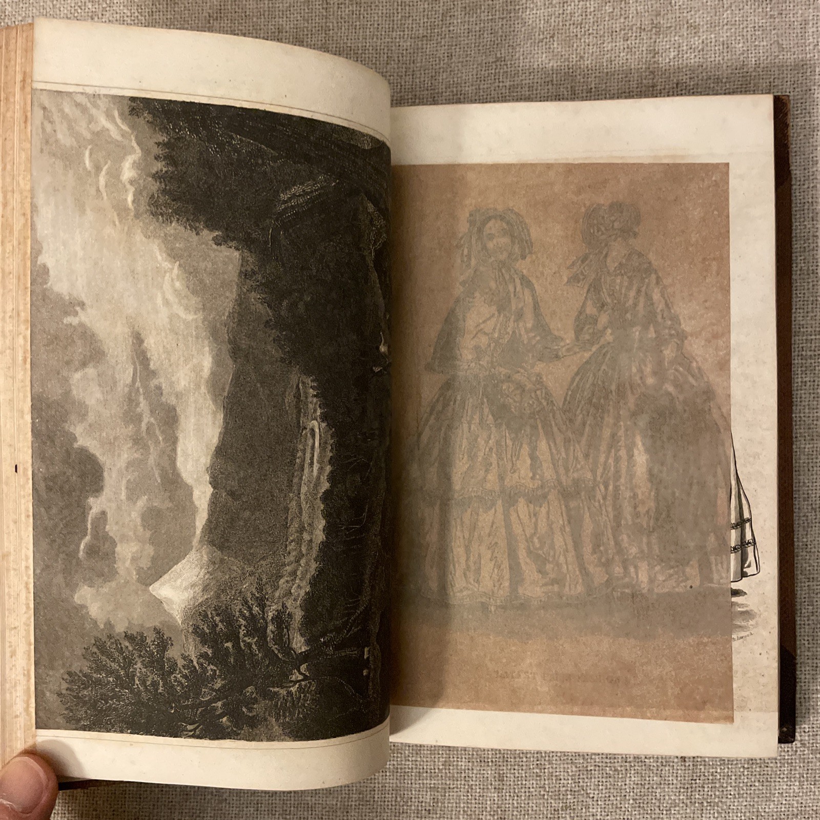 The New York Visitor And Lady’s Album July 1842 To June 1843 Leather Color Eng.