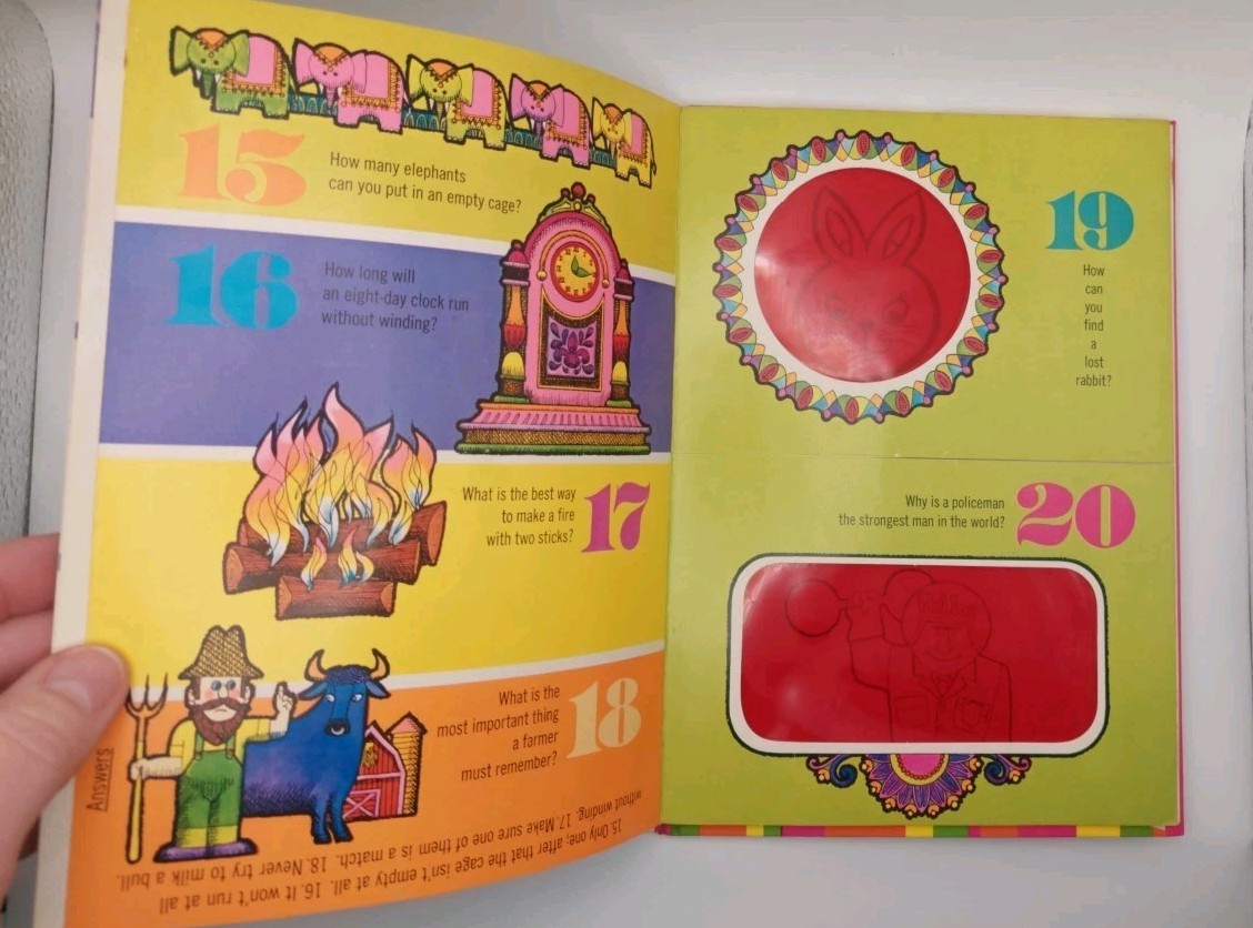 📚VNTG 1970s Magic Riddle Book w/ Hidden Answers – Random House 📚
