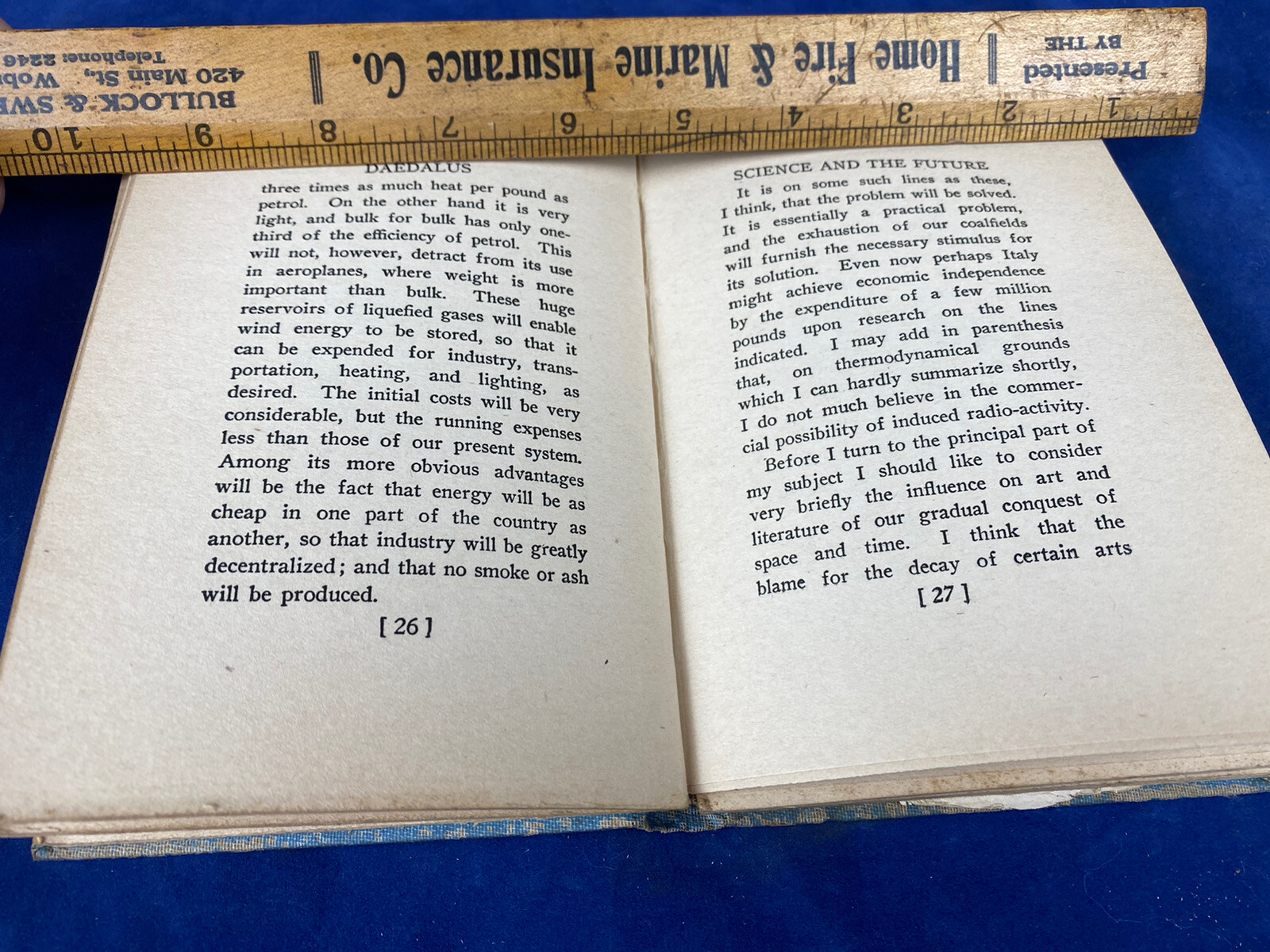 1924 DAEDALUS or Science & The Future, J.B.S. Haldane ~ 1st Ed. E.P. Dutton Publ