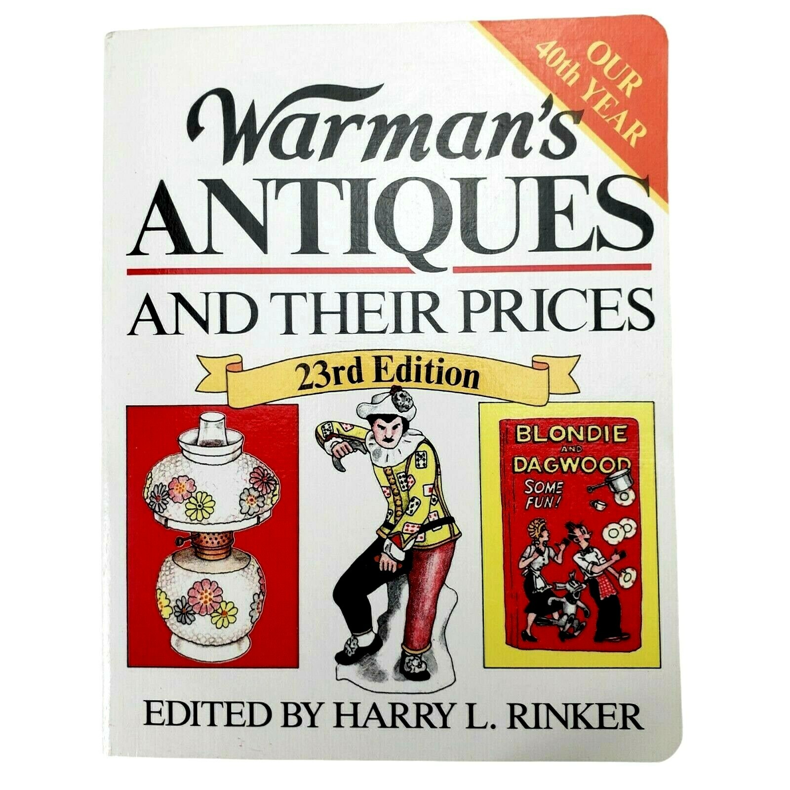Warmans Antiques Price Guide 23rd Edition Book Catalog Rinker Prices Photos Vtg