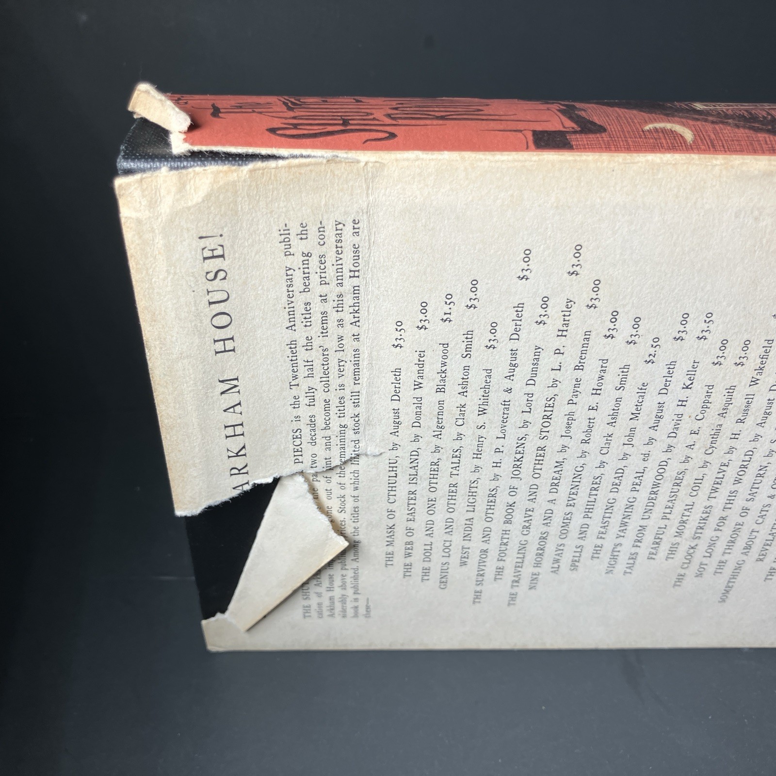 1959 The Shuttered Room H P Lovecraft Arkham First Edition