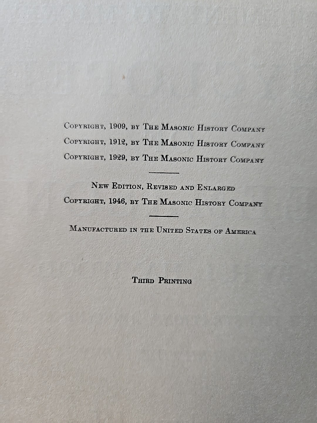 MACKEY’S REVISED ENCYCLOPEDIA OF FREEMASONRY 3 VOLUME SET THIRD PRINTING 1946