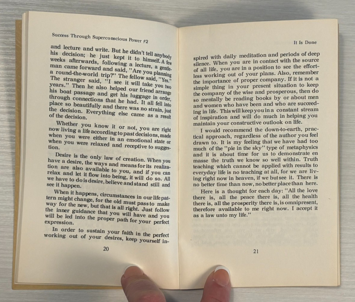 Success Through Superconscious Power 1 & 2 Roy Eugene Davis 1968 CSA Yogananda