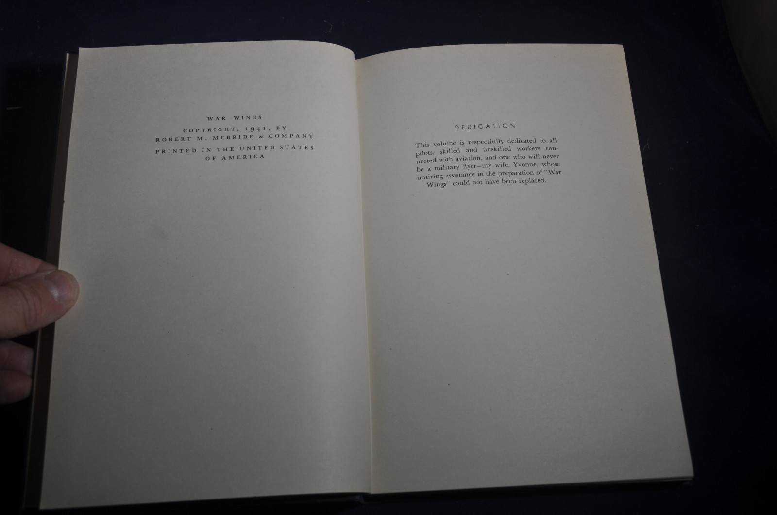 1941WAR WINGS, FIGHTING PLANES OF THE AMERICAN AND BRITISH AIR FORCES