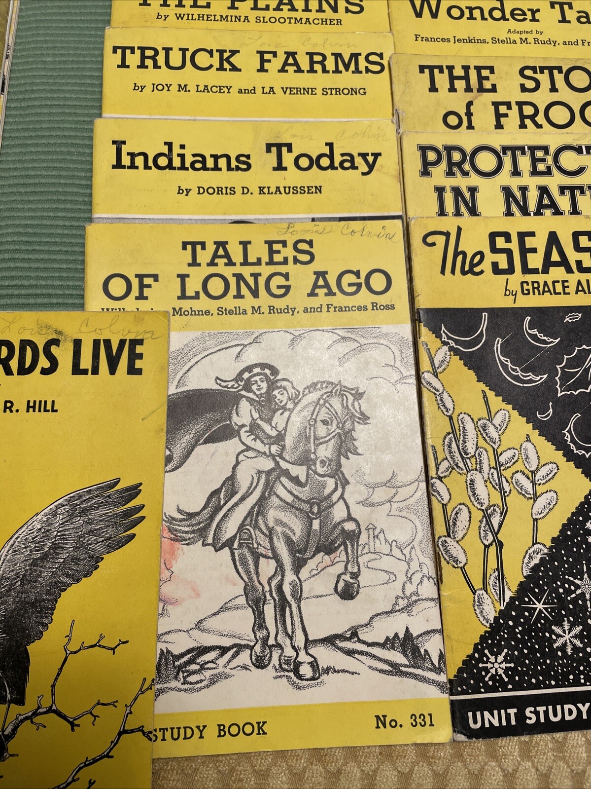 Lot (22) Unit Study Books 1930s Home Schooling Educational Printing House Rare