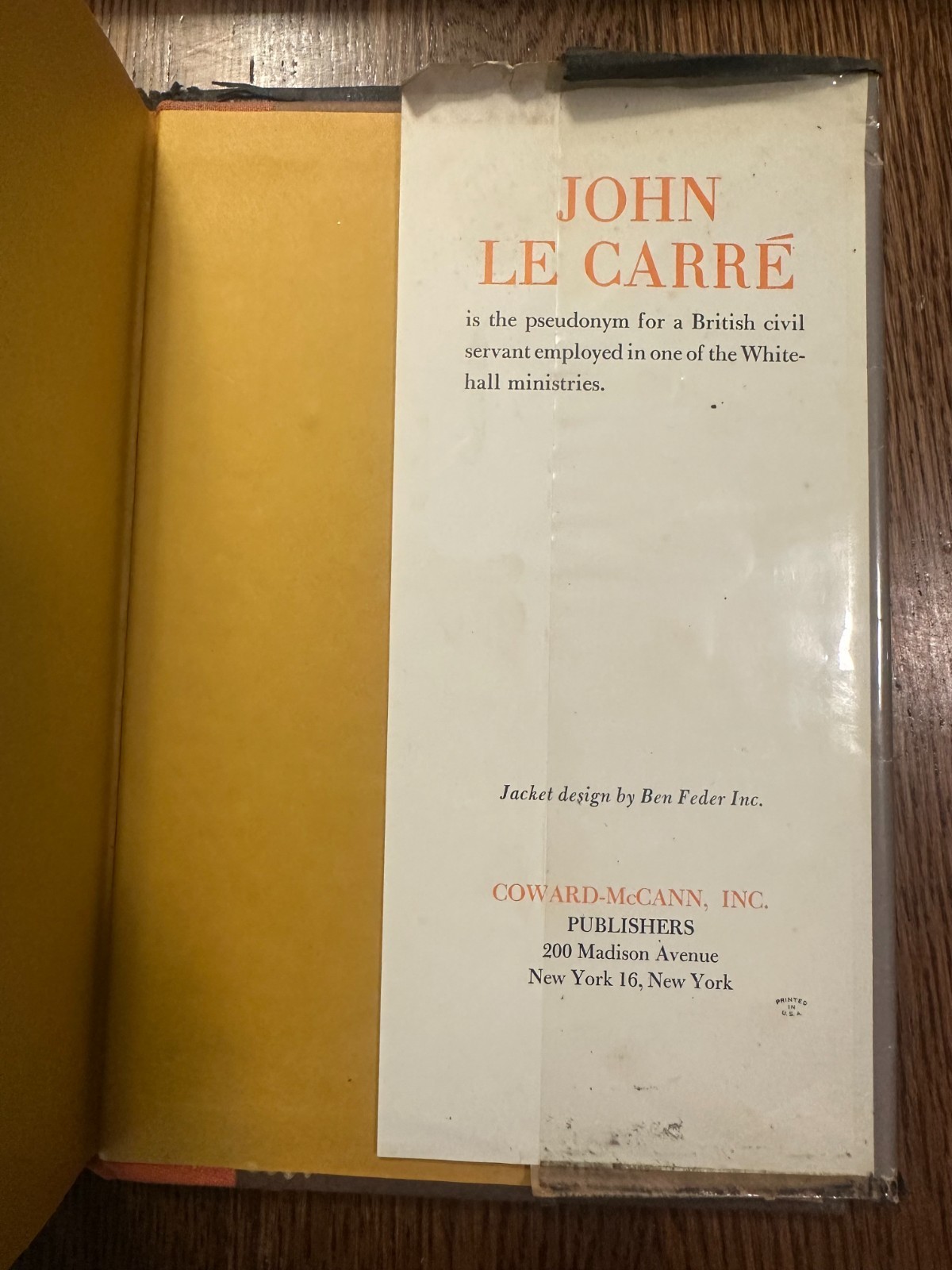 The Spy Who Came in from the Cold by John Le Carre 1964 HC/DJ FIRST U.S. EDITION