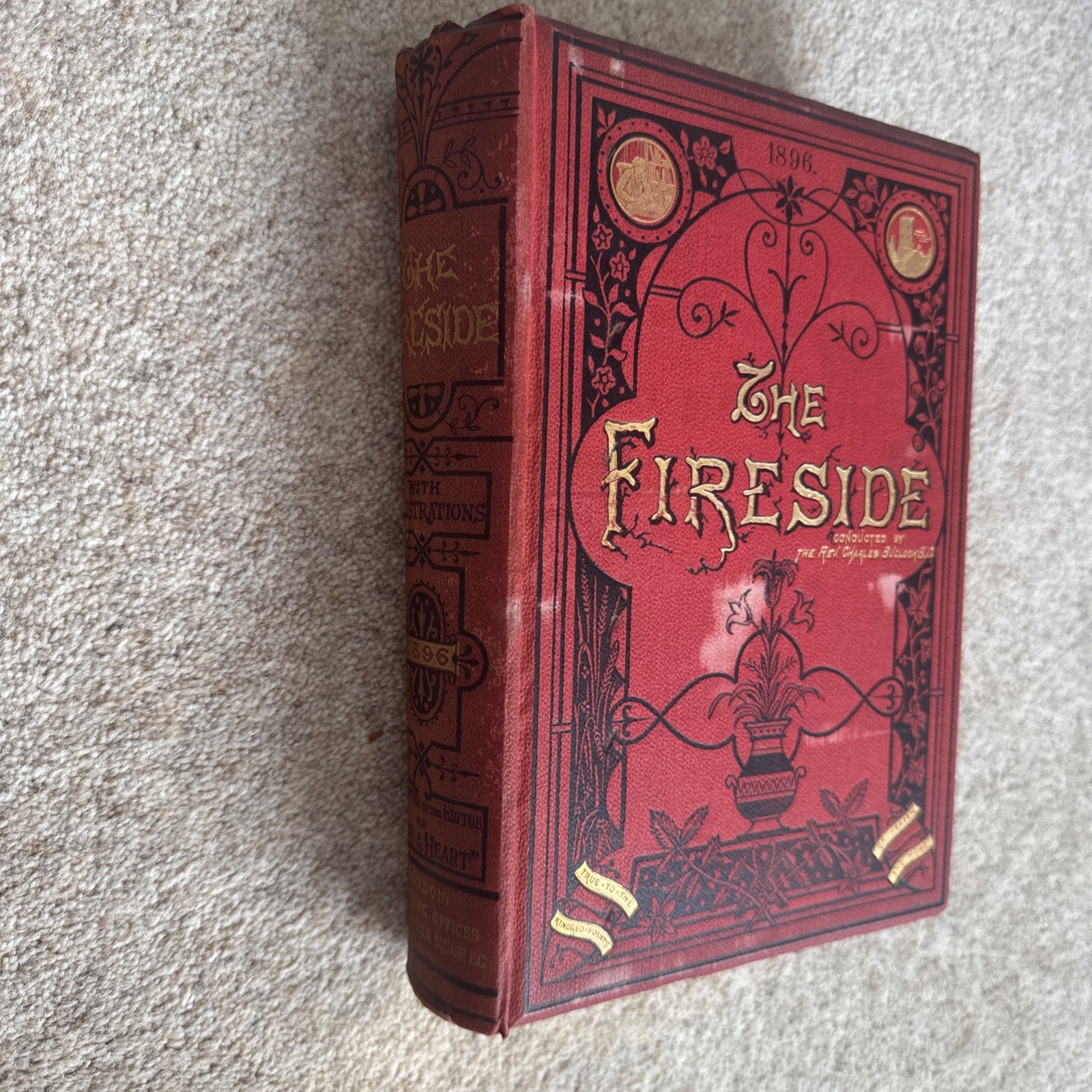 1896 The Fireside Pictorial Annual Rev Charles Bullock Home Words illustrated HB
