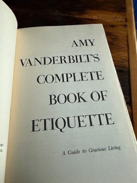 Amy Vanderbilt’s Complete Book Of Etiquette 1954 Hardcover Doubleday