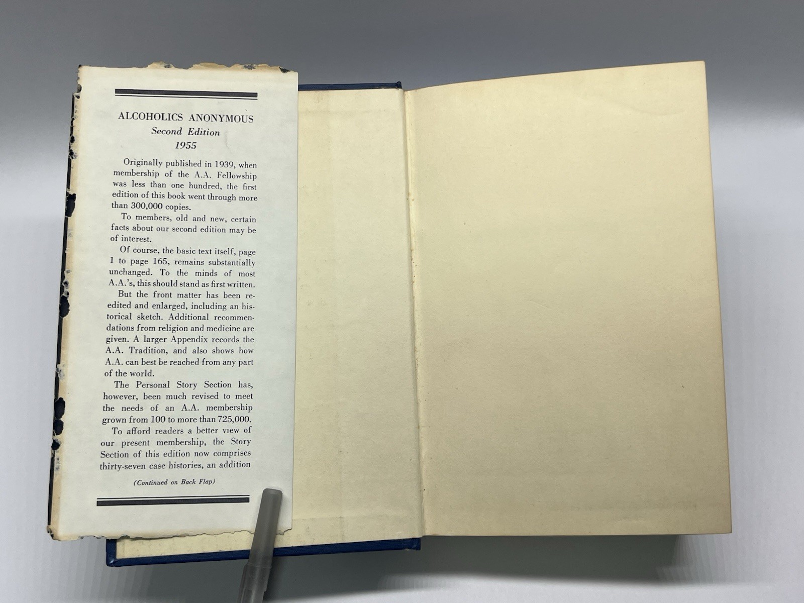 Alcoholics Anonymous 2nd ed 1974 Sixteenth 16th Printing HCDJ