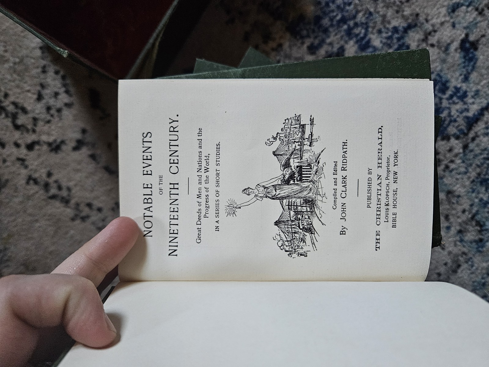 The Christian Herald Illustrated Miniature Hardcover Book Set w/ Green Slipcase