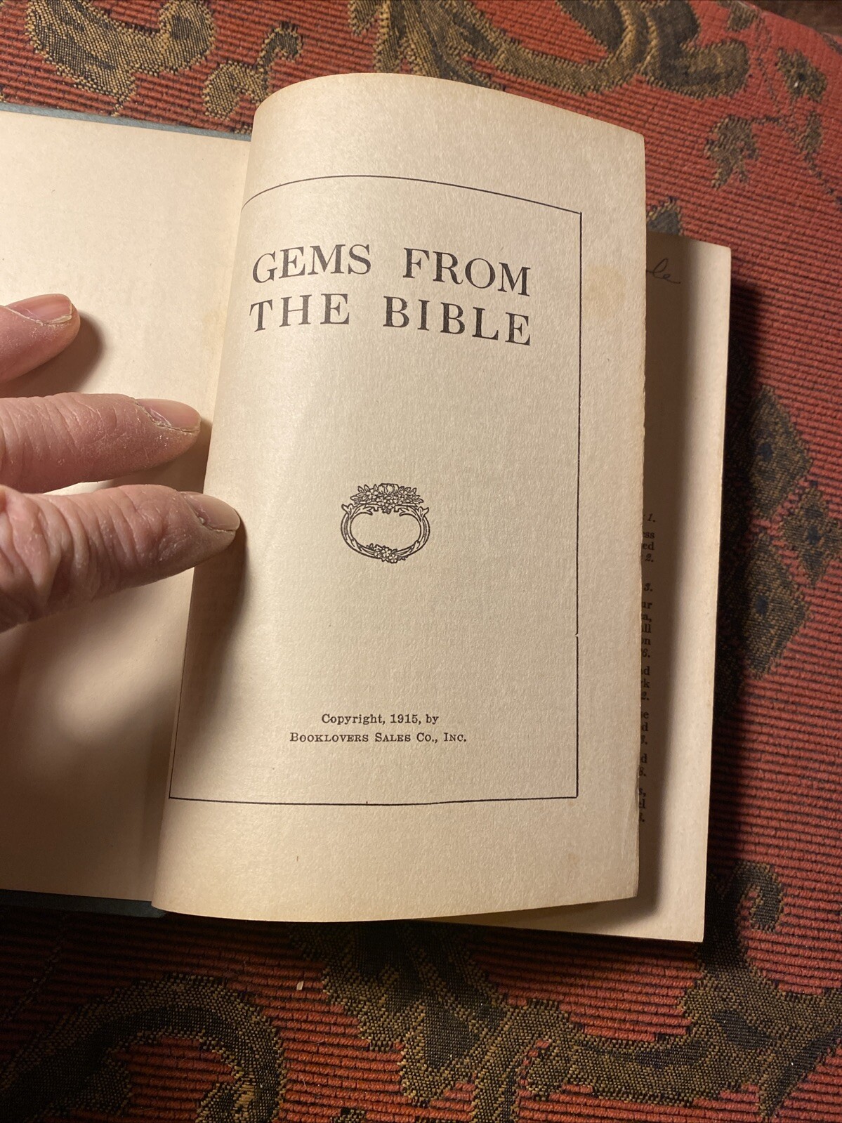 Gems From The Bible by The Christian Herald Hardcover 1915