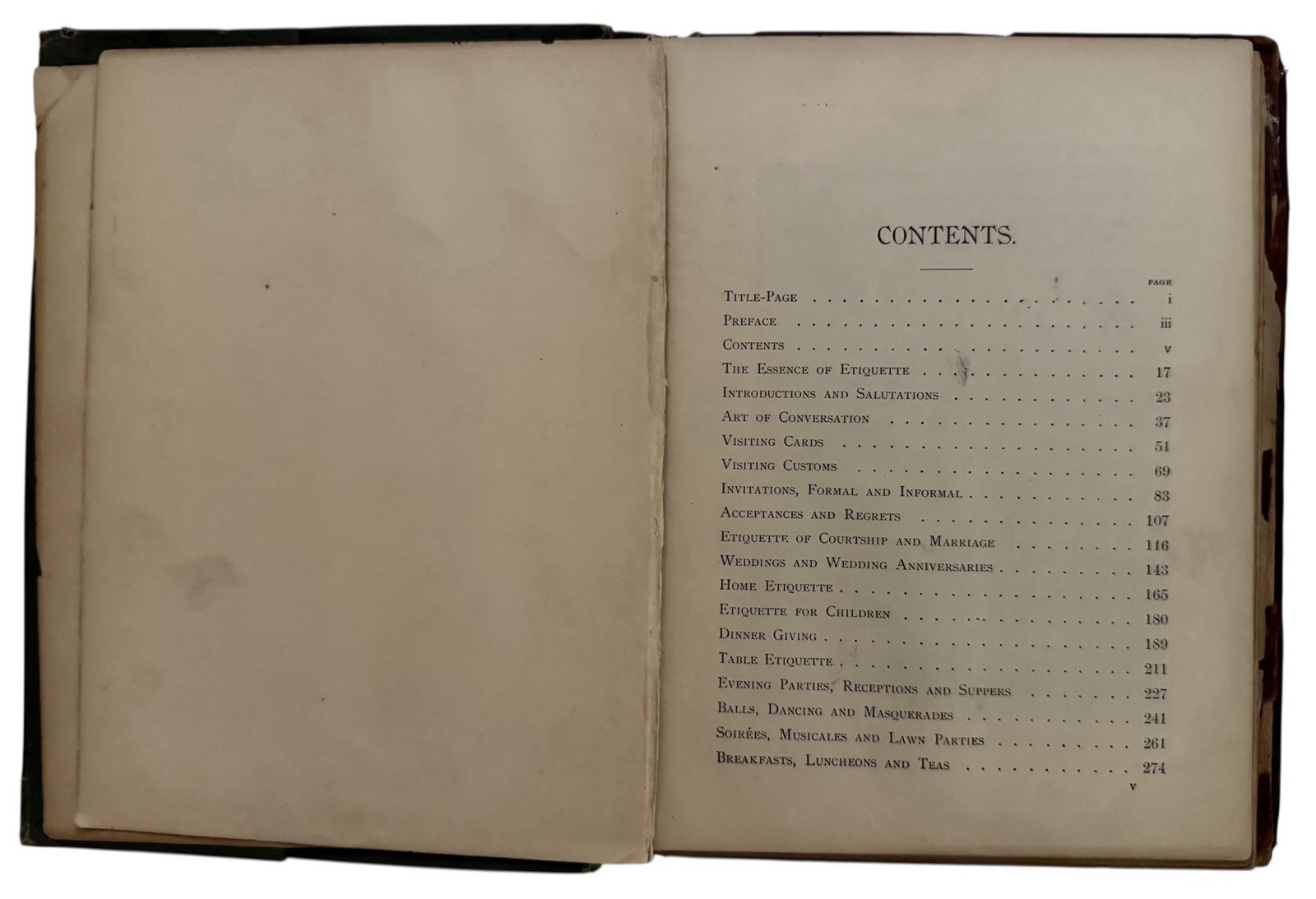 Social Etiquette Manners Customs of Polite Society Maude C Cooke 1896 Distressed