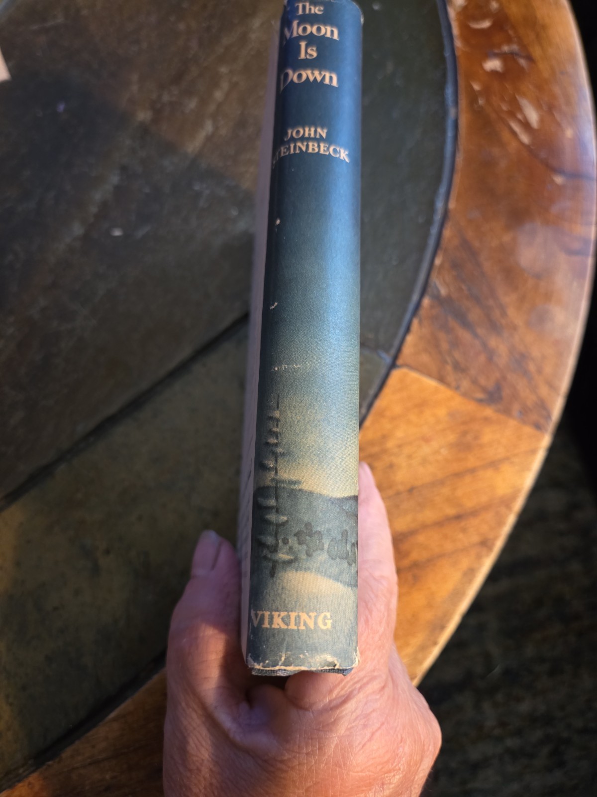 The Moon Is Down John Steinbeck, HC DJ, 1942,1st Ed, 2nd State