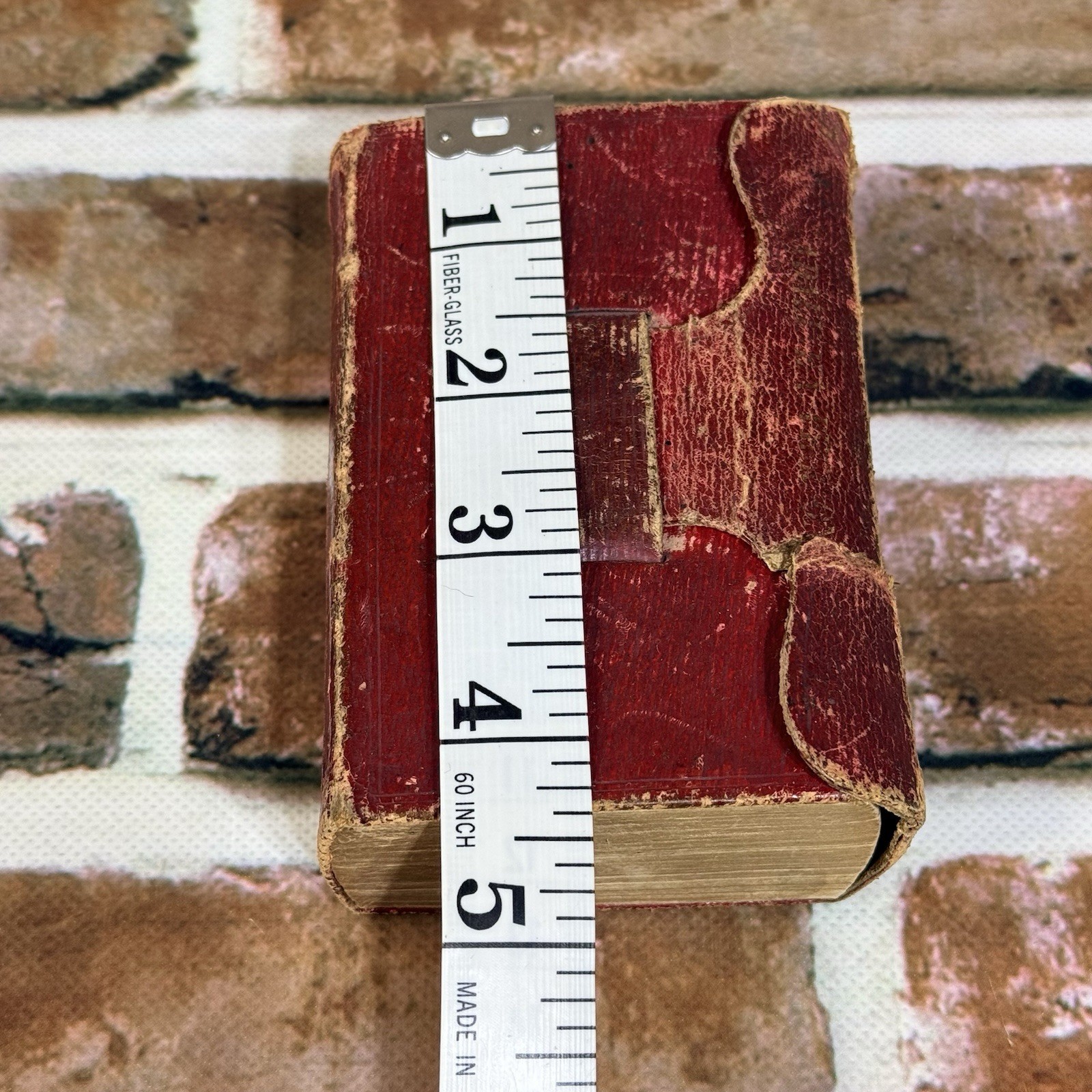 1844 KJV Holy Bible Sanborn & Carter Pocket Red 4.5″x3″ Amazing Condition