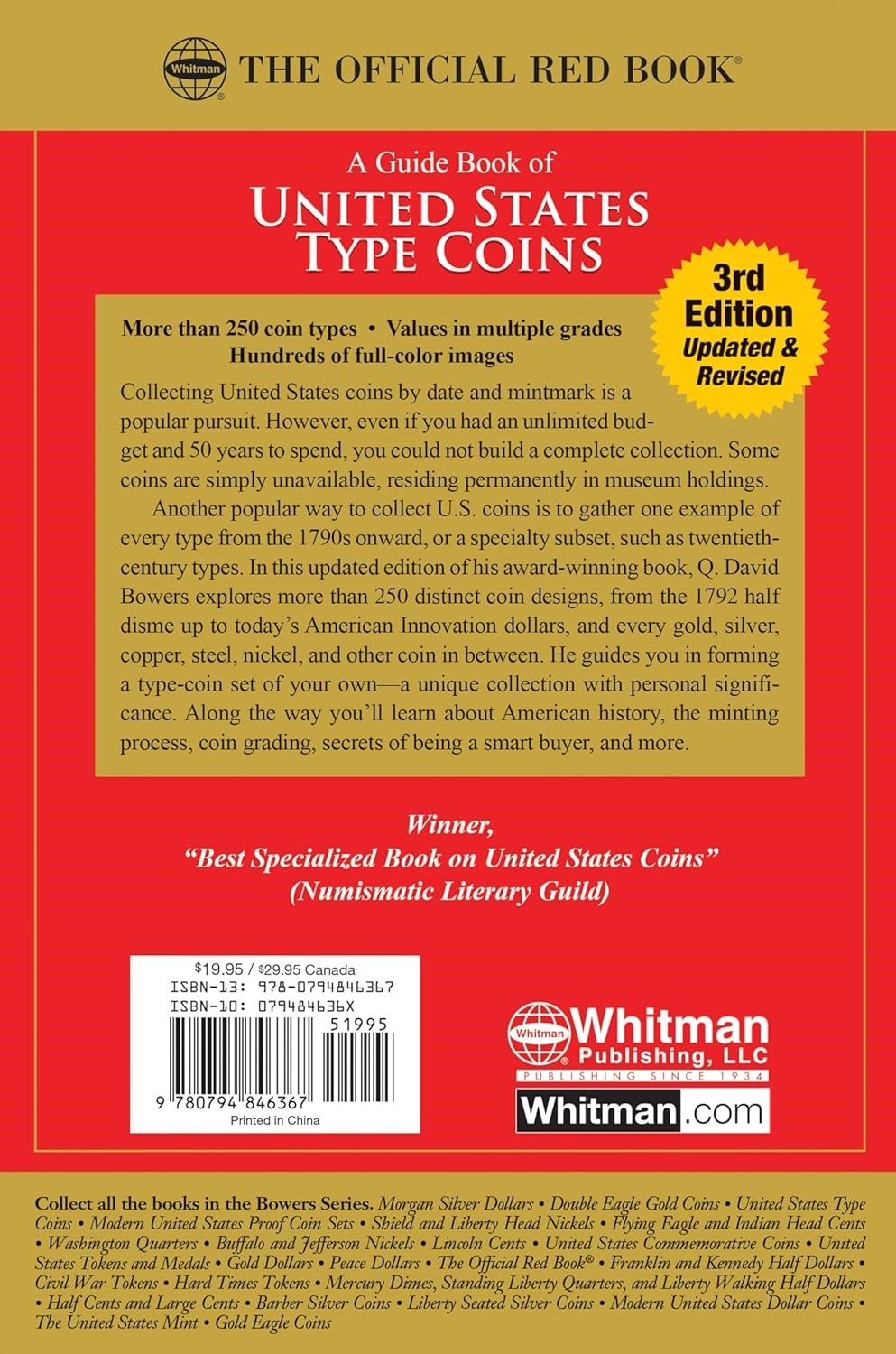 The New Official Red Book Guide For US Type Coins Value Collecting Tip & History