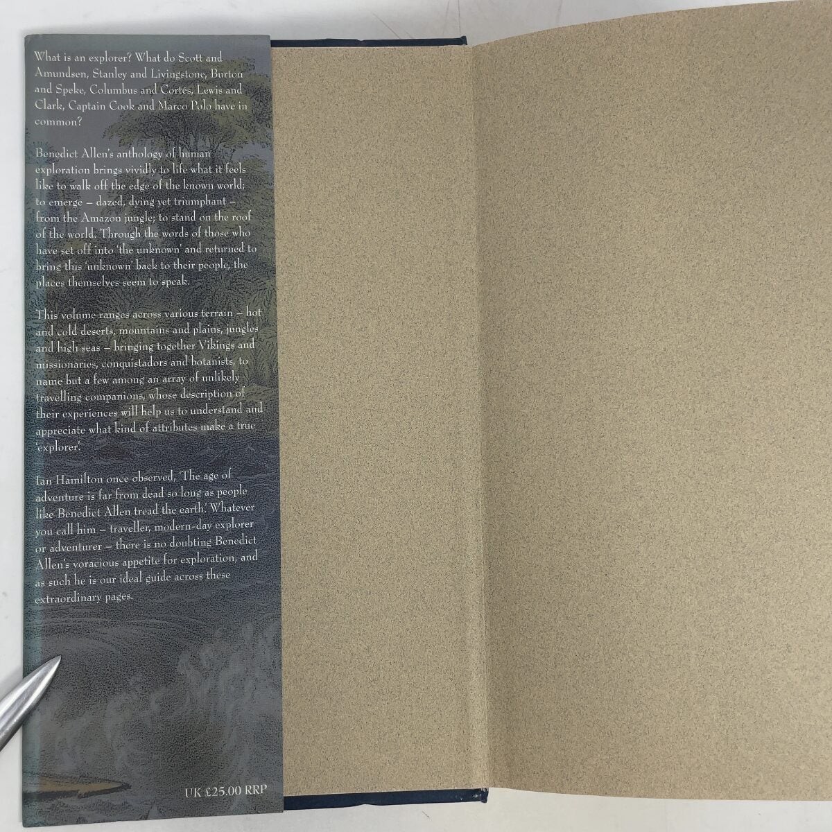 The Faber Book of Exploration by Benedict Allen HC First Edition Like New 2002