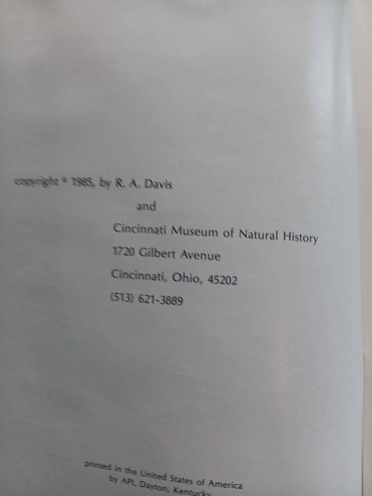 Vintage Cincinnati Fossils Guide Ordovician Rocks R A Davis Ohio Museum Book