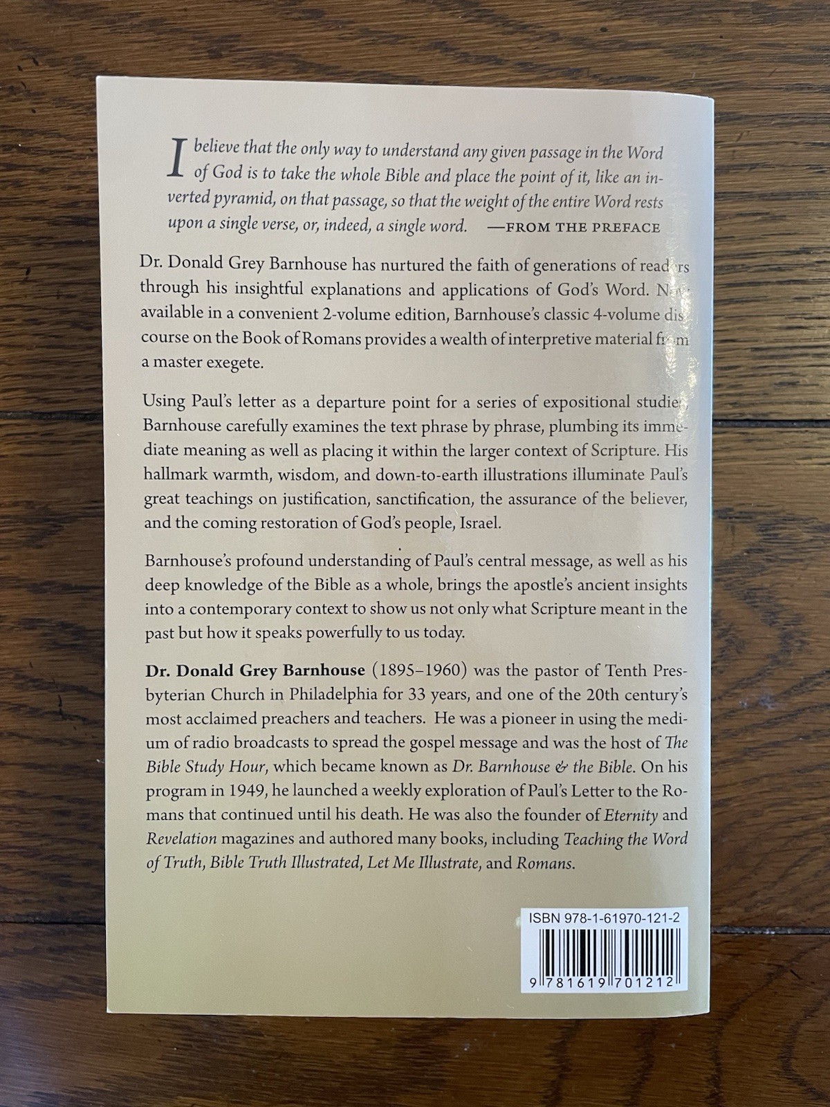 Romans: Chapters 1:1-5:11 One Book only. Barnhouse. Hendrickson Publishers 1273