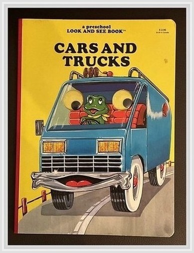 Cars & Trucks Board Book Googly Eyes Kathy O’Hehir 1985 Children’s Book