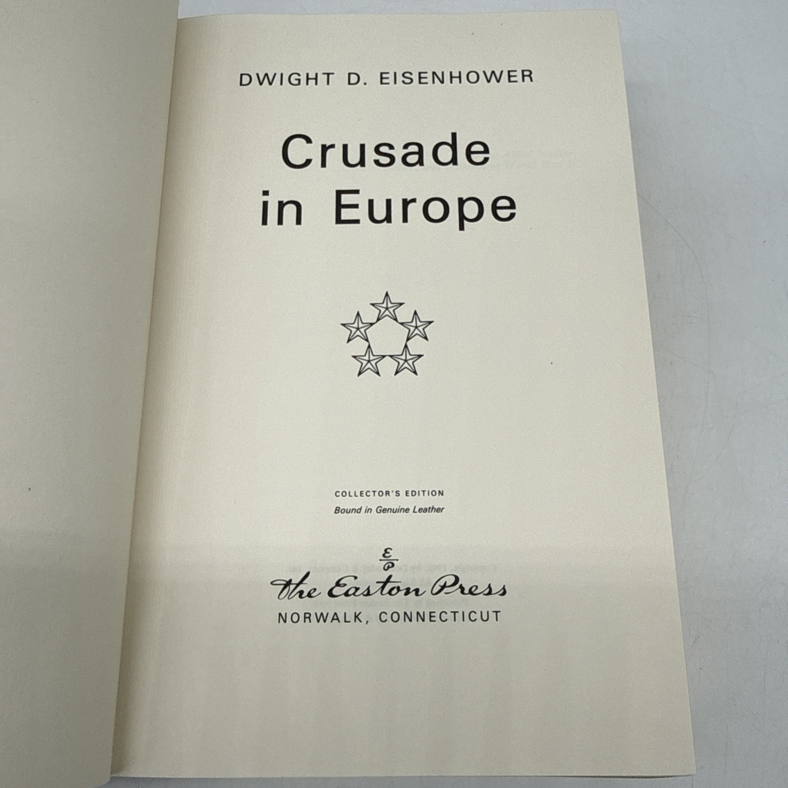 Crusade In Europe Eisenhower Easton Press Collector’s Edition Military History