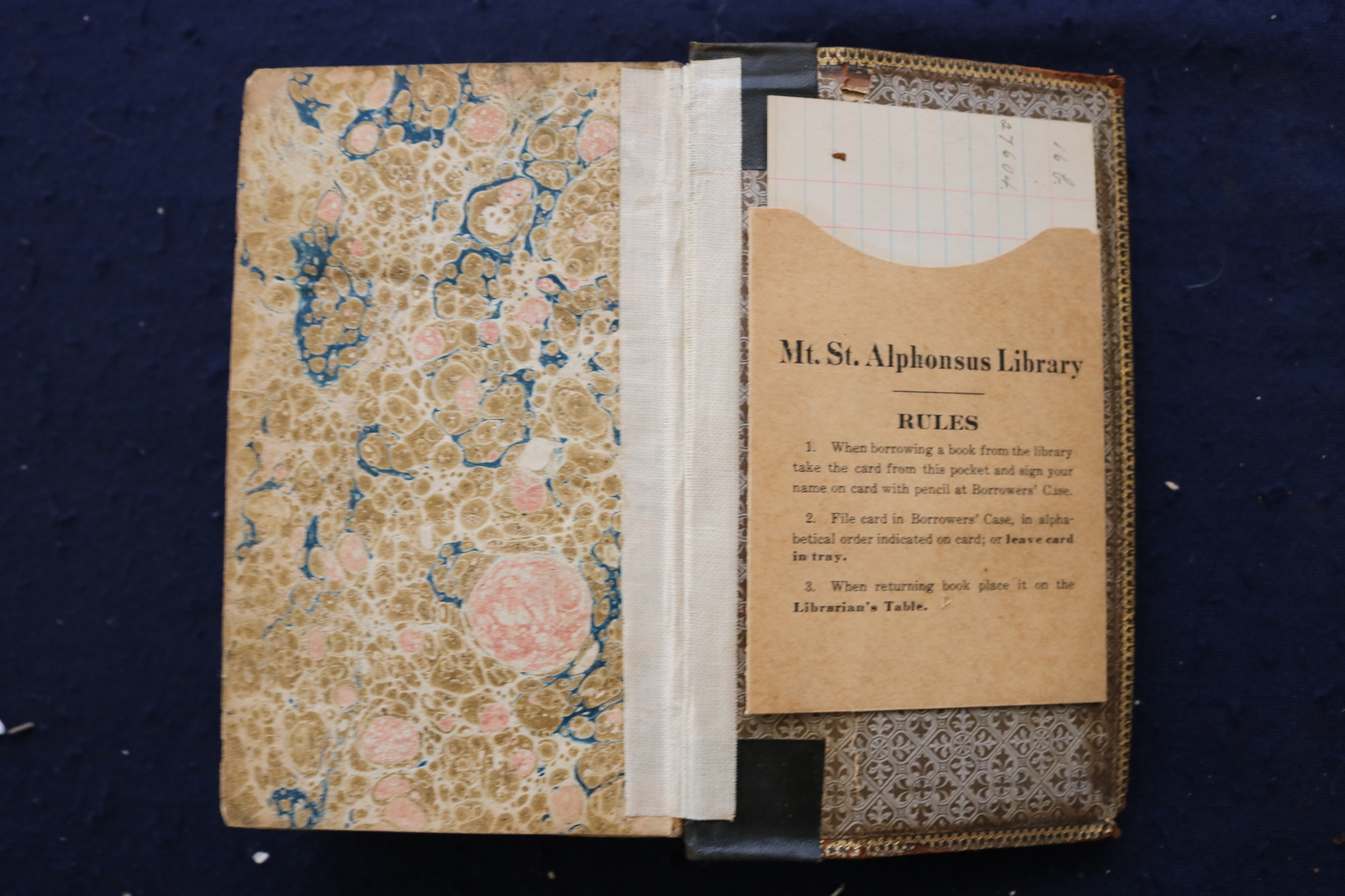 1827 MANUALE ORDINANDORUM COMPLECTENS HARDCOVER BOOK – LATIN – KD 9553