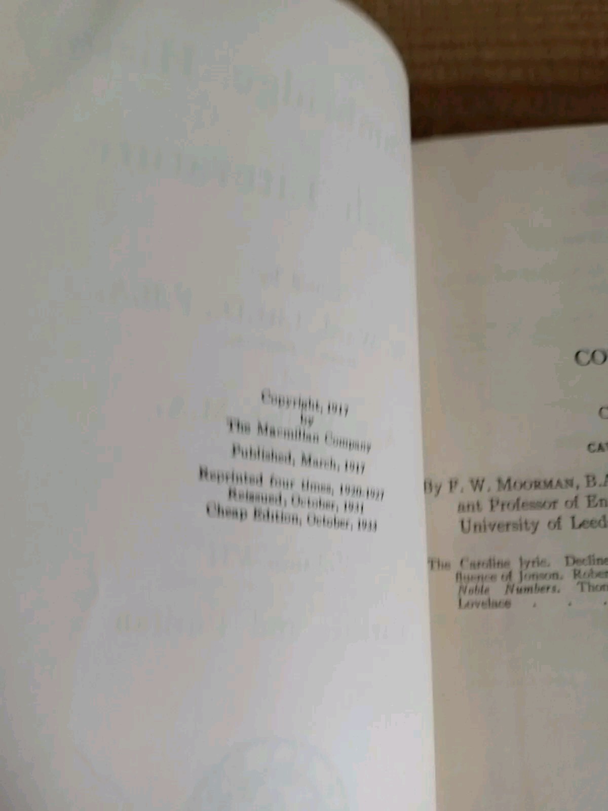 1933 CAMBRIDGE HISTORY HARDCOVER 10 BOOK PARTIAL SET LOT(2-11)