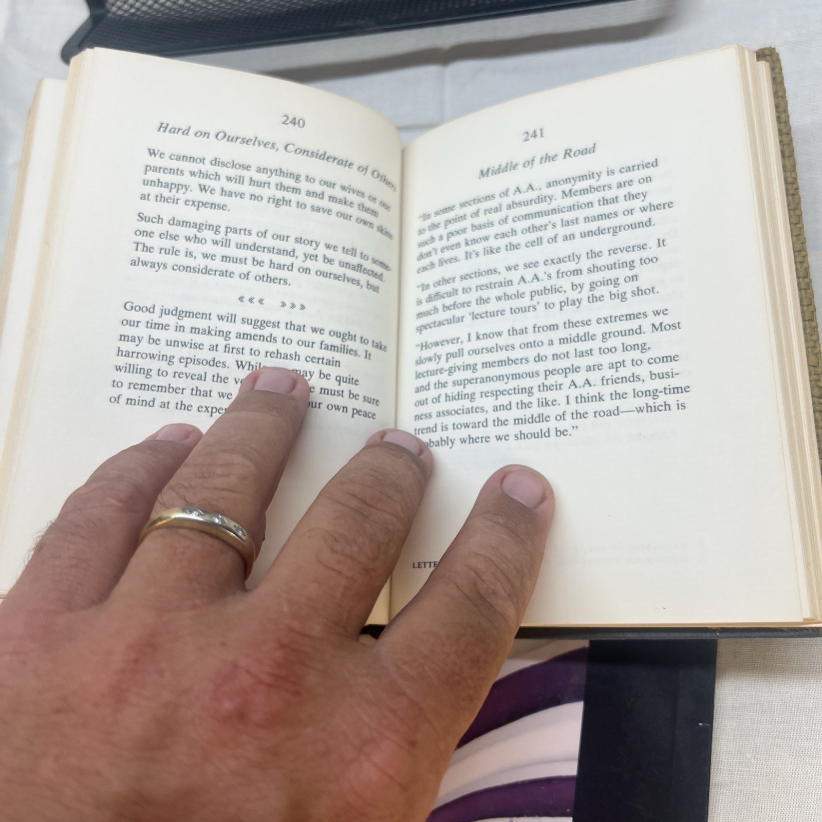 The A. A. Way of life, a reader by Bill. 1967 1st ed second printing. Good cond.