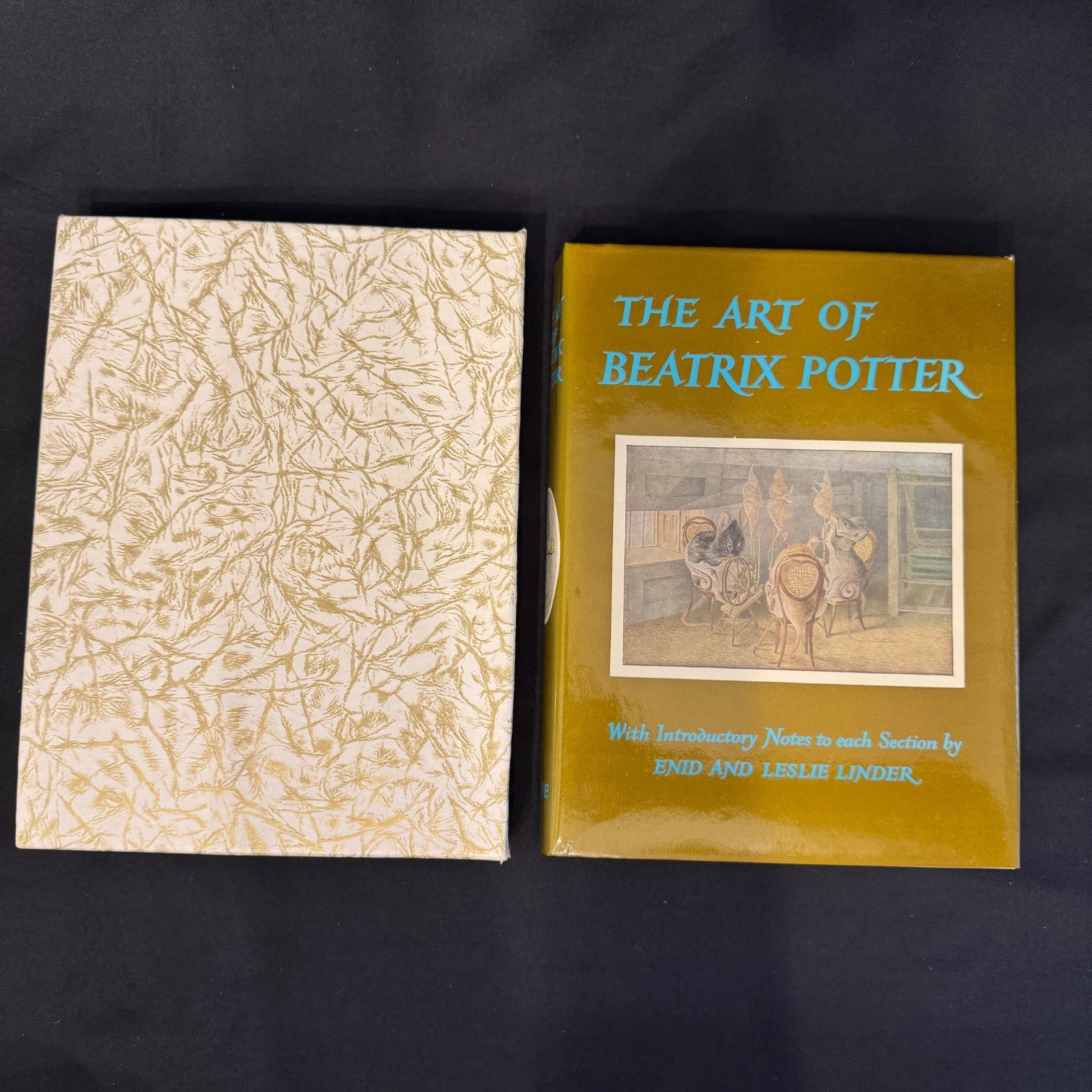 THE ART OF BEATRIX POTTER Enid and Leslie Linder 1976 Illustrated with Slip Case
