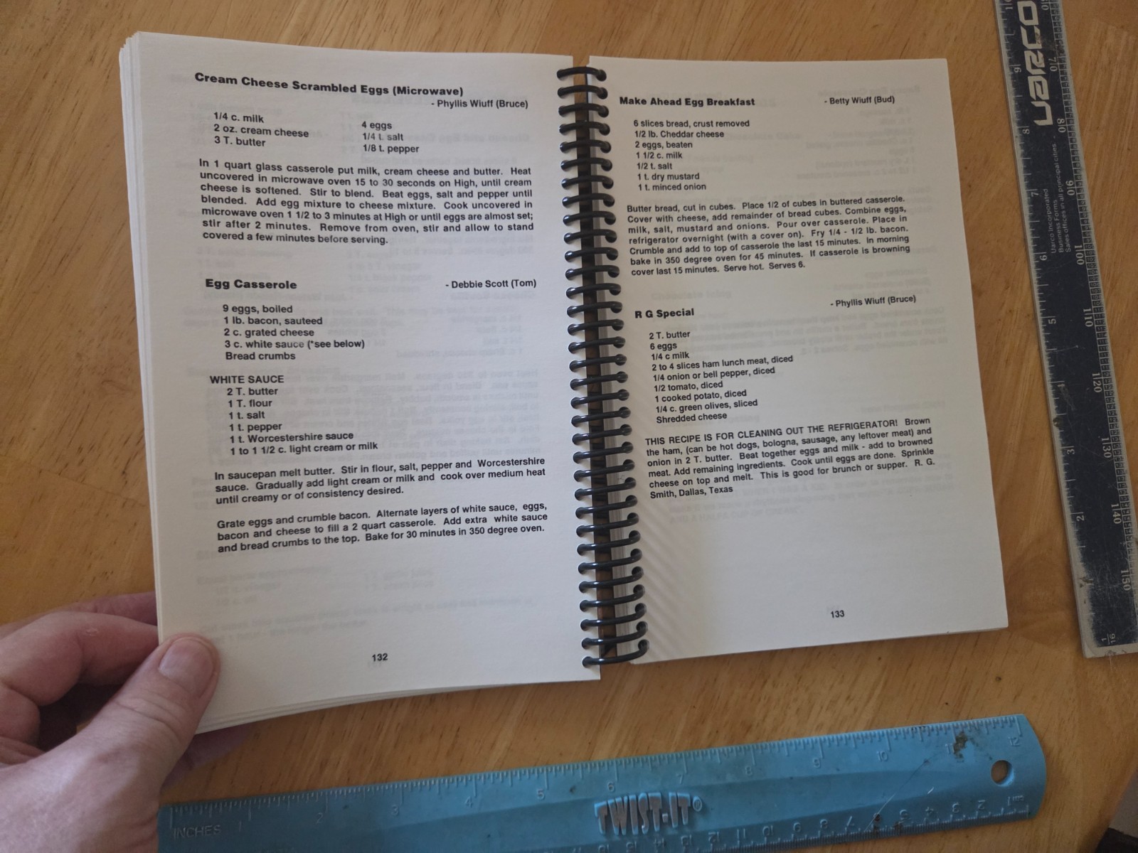 Recipes of a Lifetime – The Wiuff Family Cookbook – 1998 Spiral Paperback