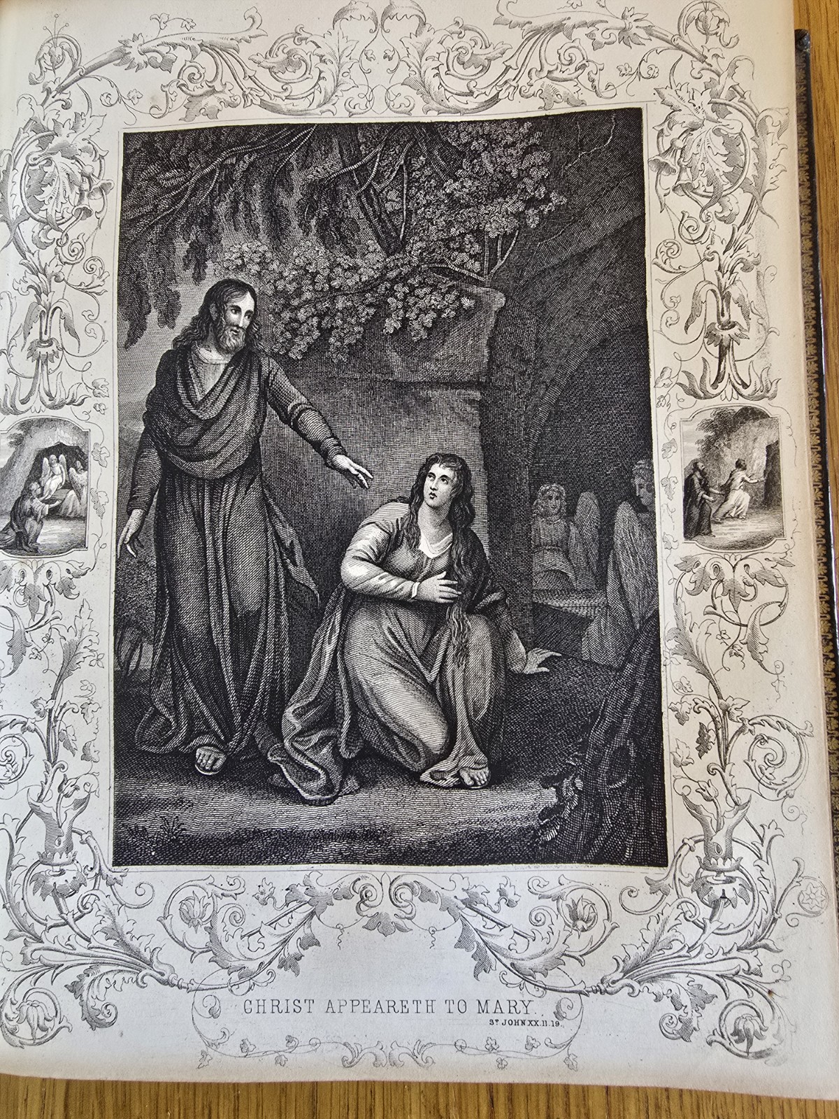 1851 Religious Book. Fine Elaborate Binding.