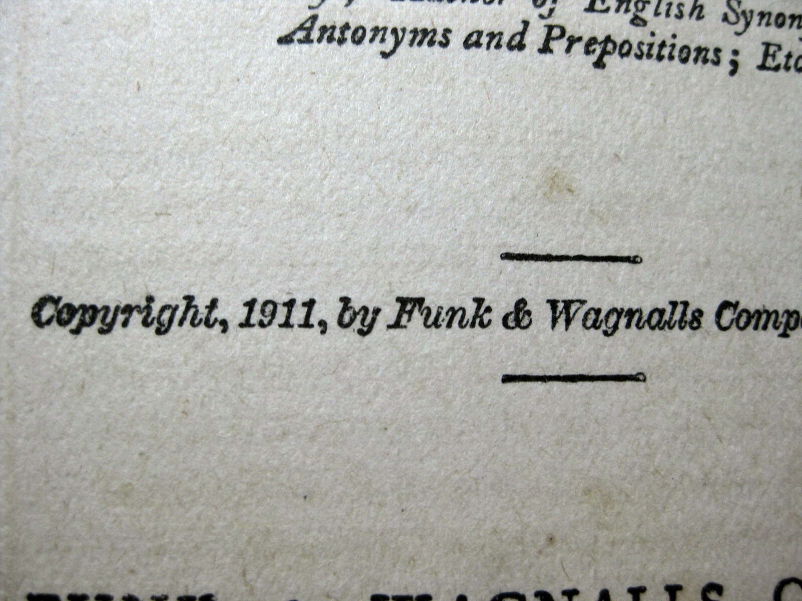 “Helpful Hints”, Funk & Wagnalls Co.1911 Book Word Pronunciation,Antique