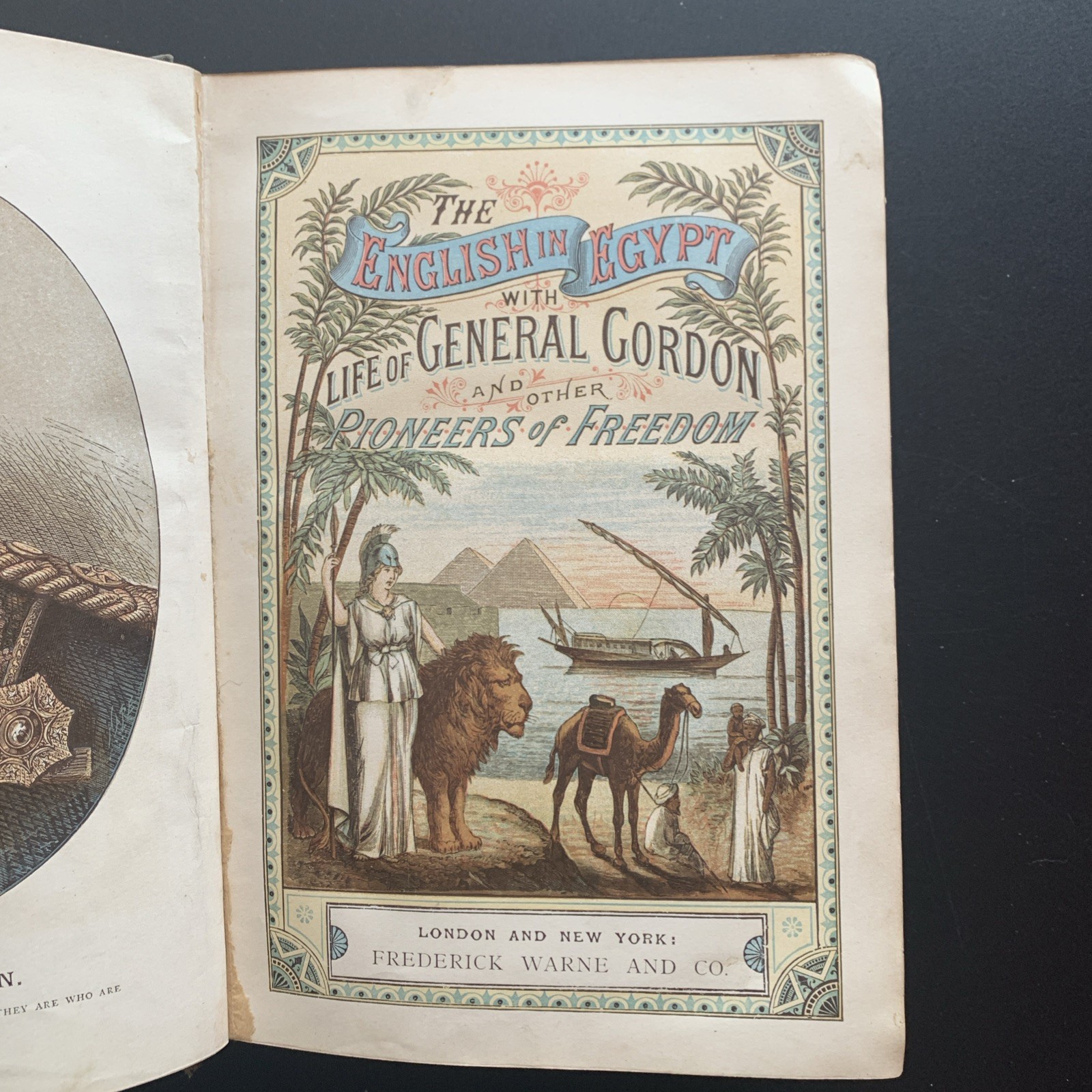 The English In Egypt – Frederick Warne and Co, 1st Ed 1885, General Gordon HB