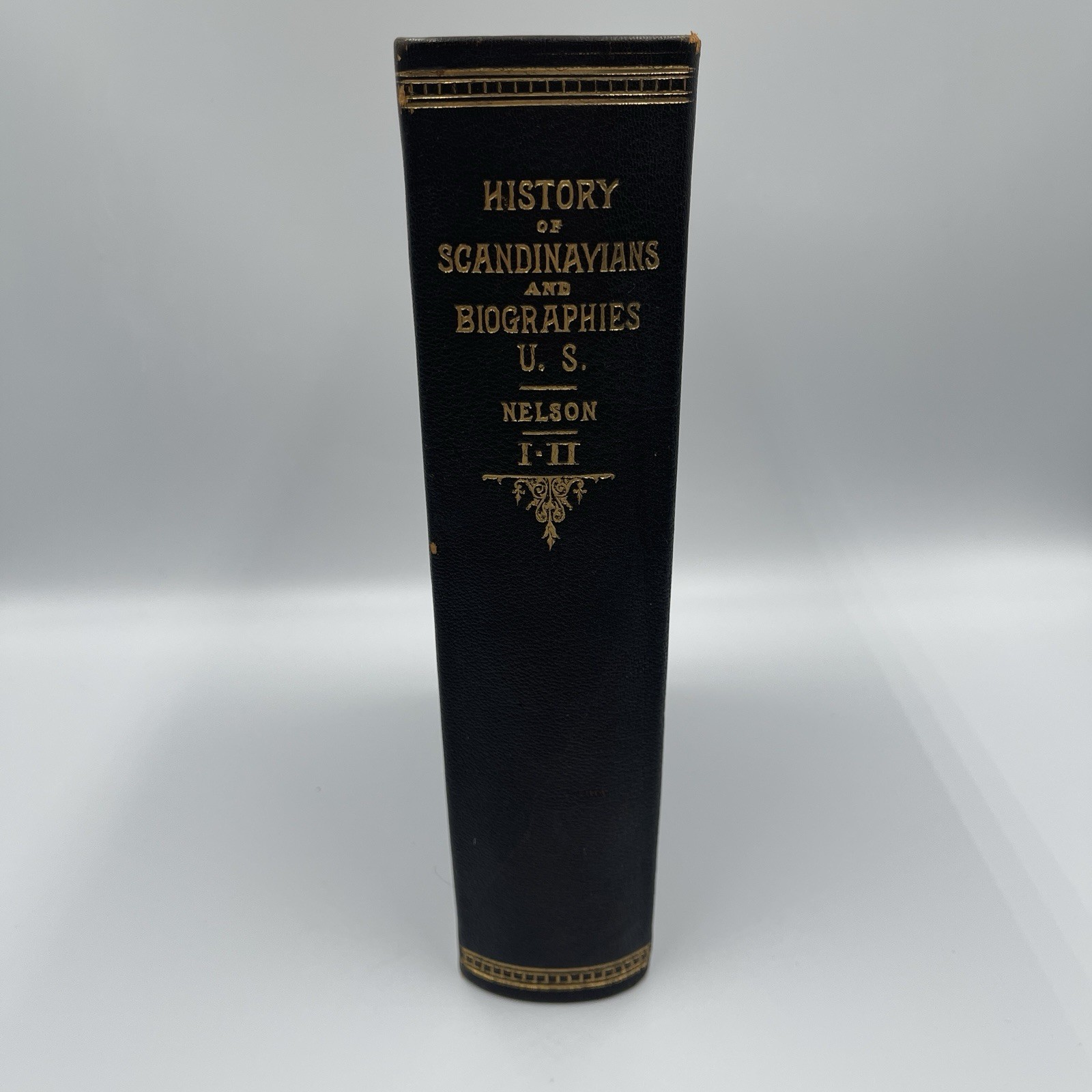 Antique History of the Scandinavians And Biographies US 1904 Nelson Book I-II