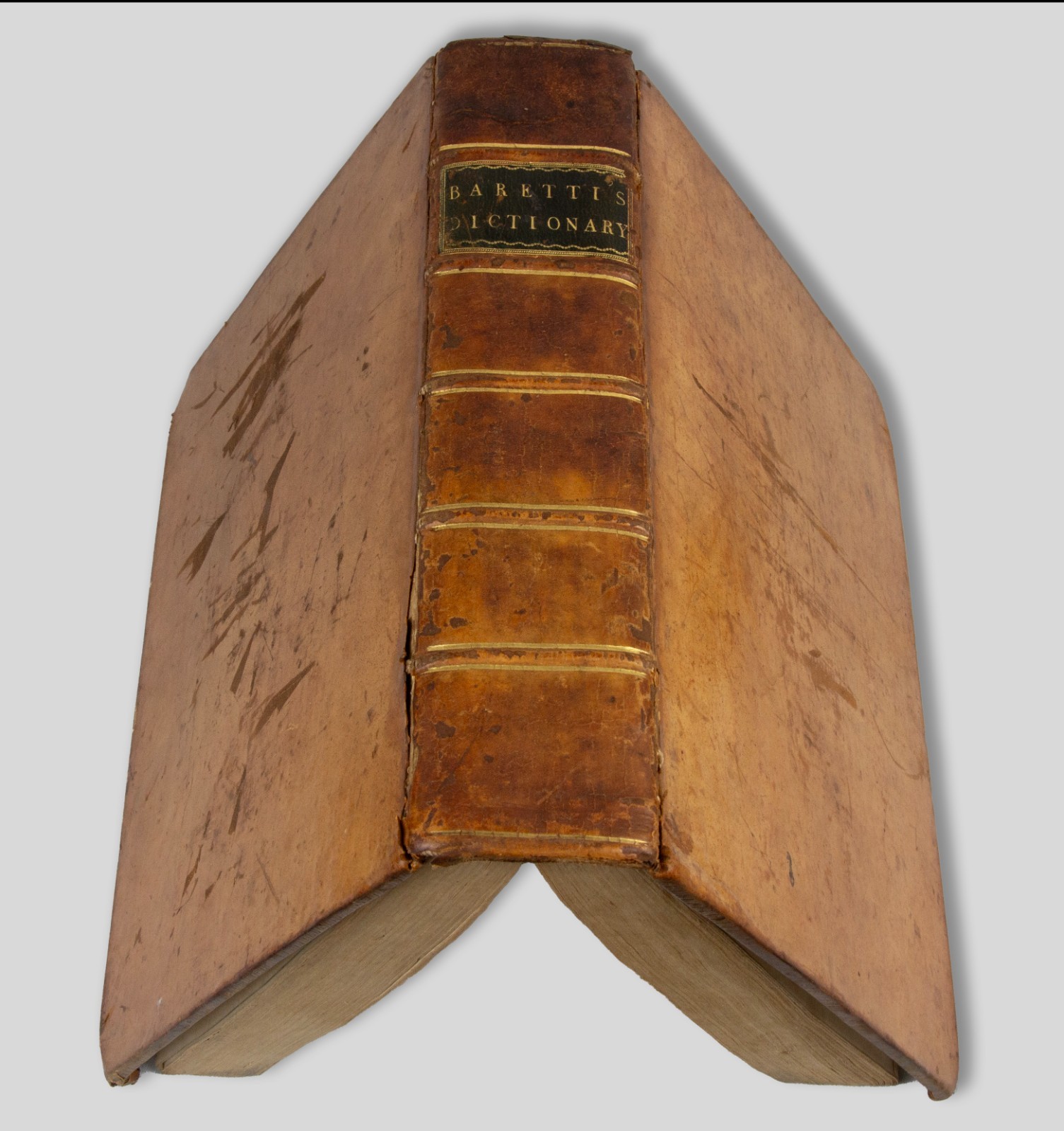 English Italian – Joseph Baretti DICTIONARY – 1790 – Bridehead Dorset provenance