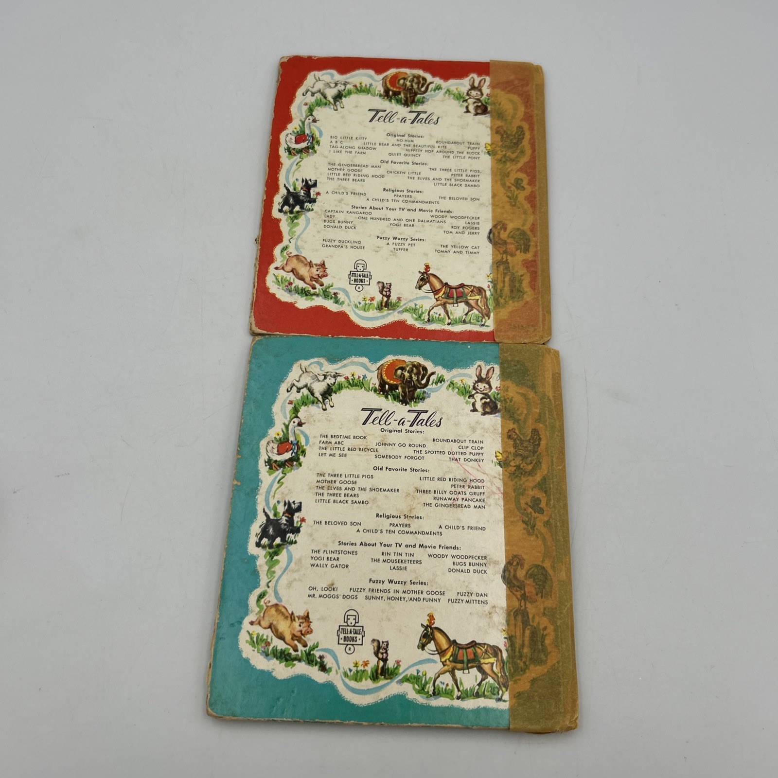 VTG 1940-70s RAND MCNALLY GOLDEN TELL A TALE JUNIOR ELF BOOKS LOT OF 6 – READ