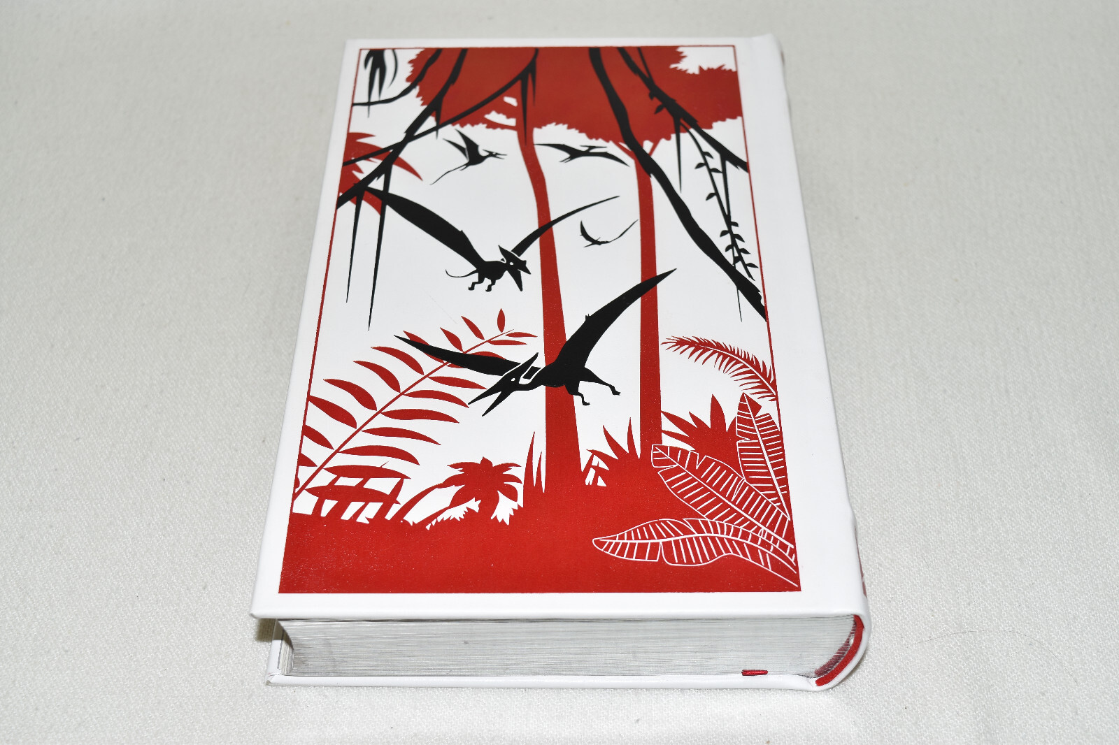 JURASSIC PARK & LOST WORLD 2-1 Michael Crichton LEATHER Easton BARNES & NOBLE!