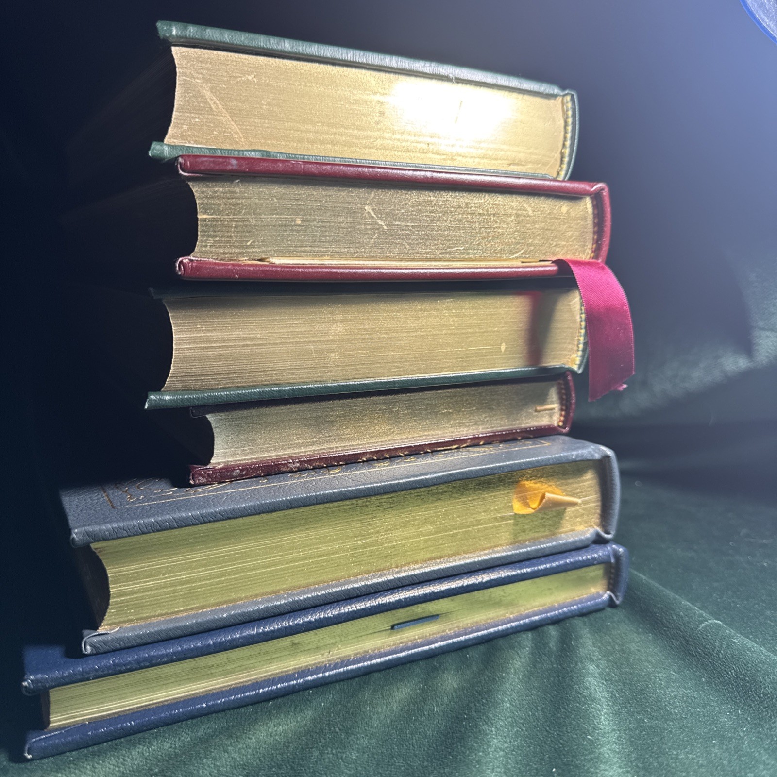 C22 Franklin Library & Easton Press Classics Lot of 6 Gilt Edge Books Leather