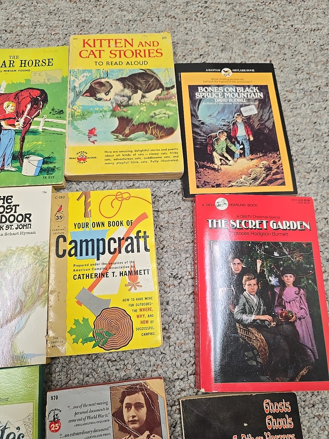 Lot of 19 Vintage Mixed Authors Horror Fiction Paperback Novel Children’s Books