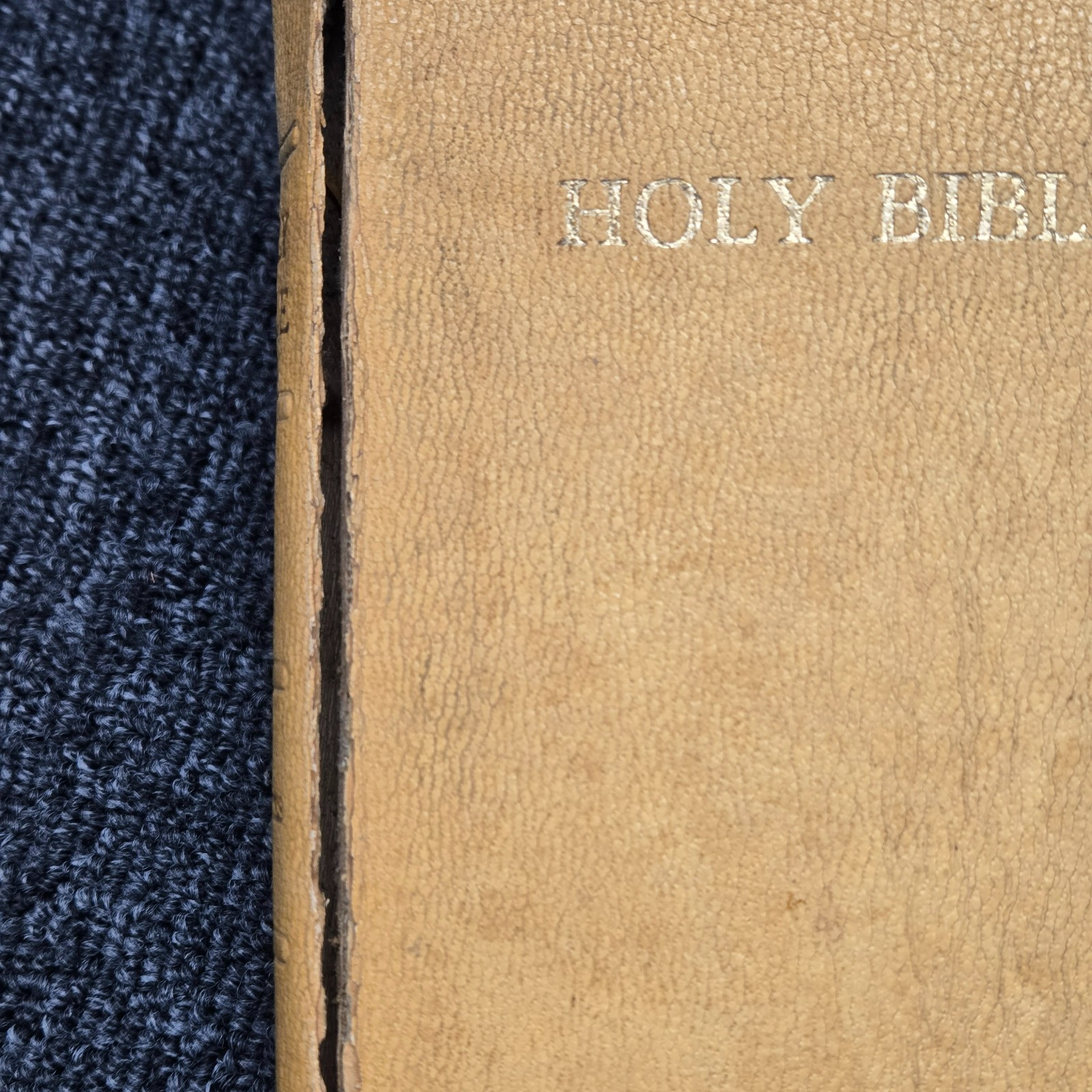 Holy Bible Leather 1960s King James Version Self‑Pronouncing with Box
