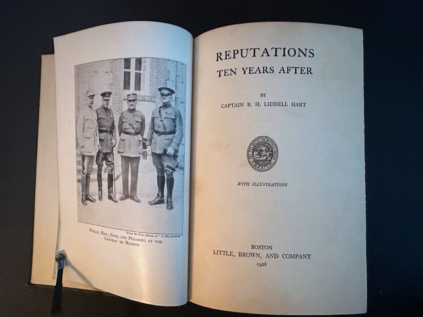 Reputations Ten Years After, by B.H. Liddell Hart – 1928 – 1st Antique HC Book