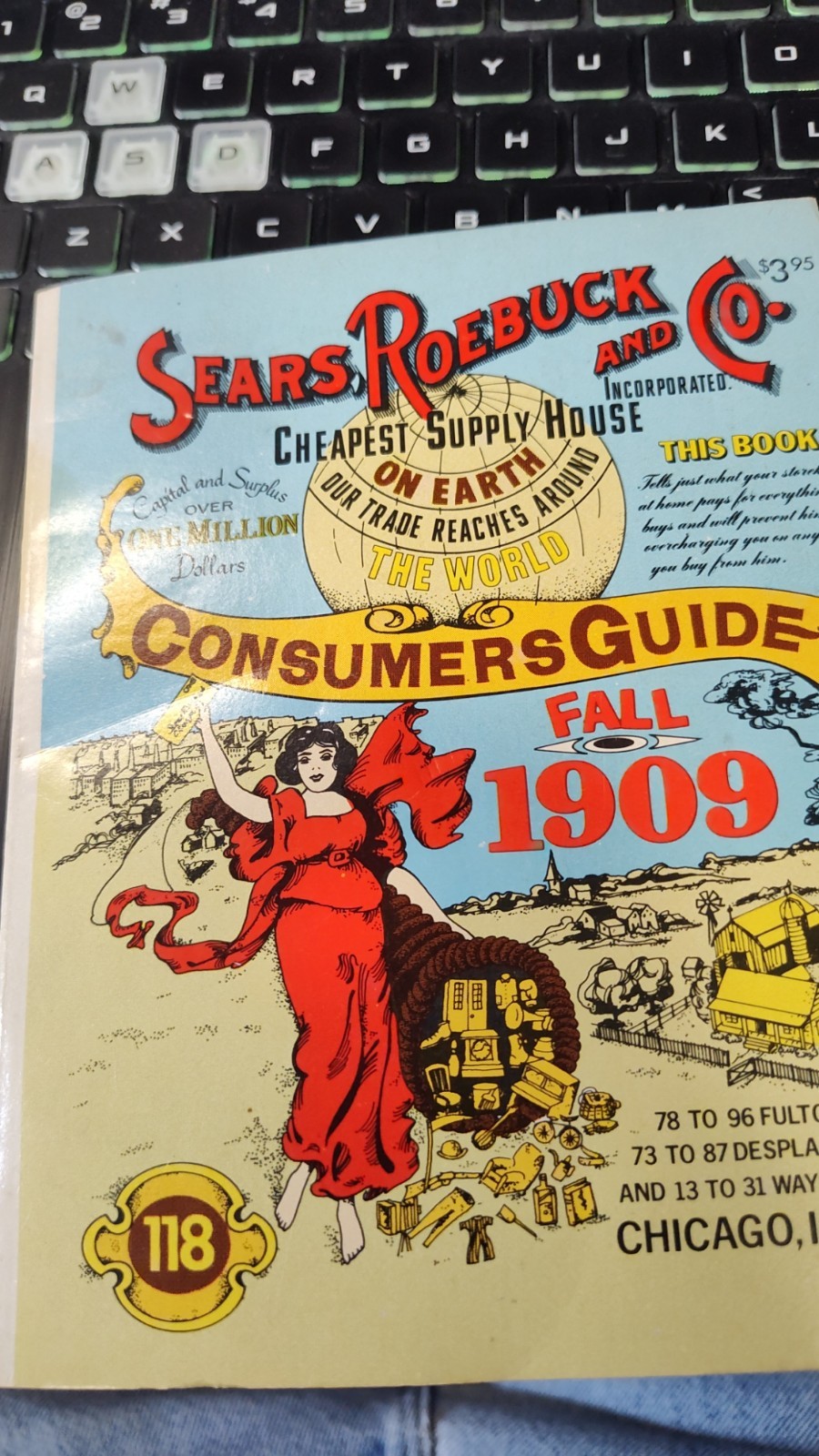 1979 REPRINT Fall 1909 Sears Roebuck and Co Consumers Guide Catalog Book