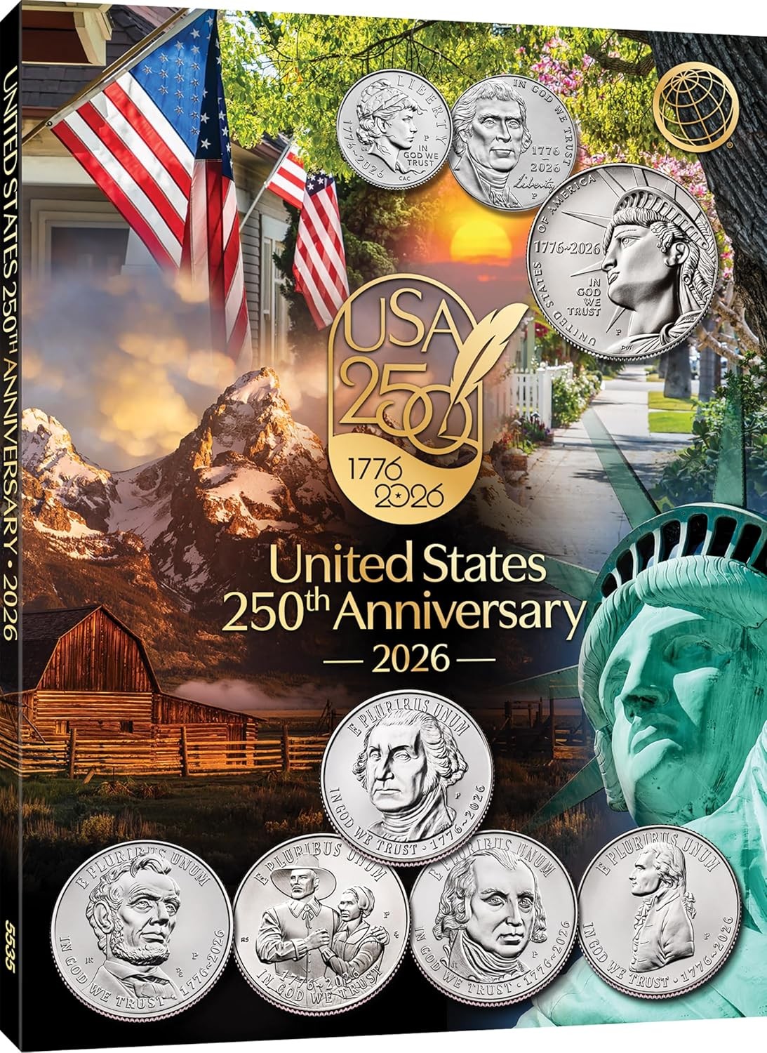 250th America Celebration Single Mint Full Color Folder Hardcover