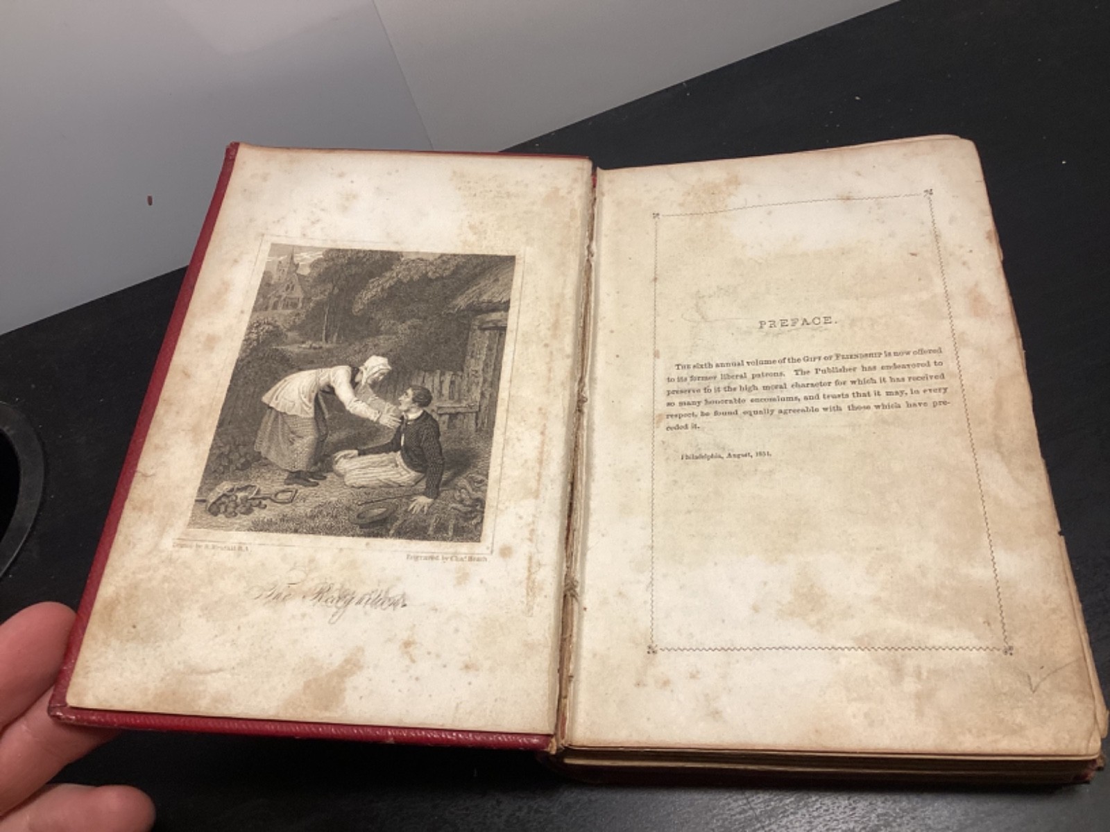 1852 The Gift Of Friendship – Rare Illustrated Gift Book
