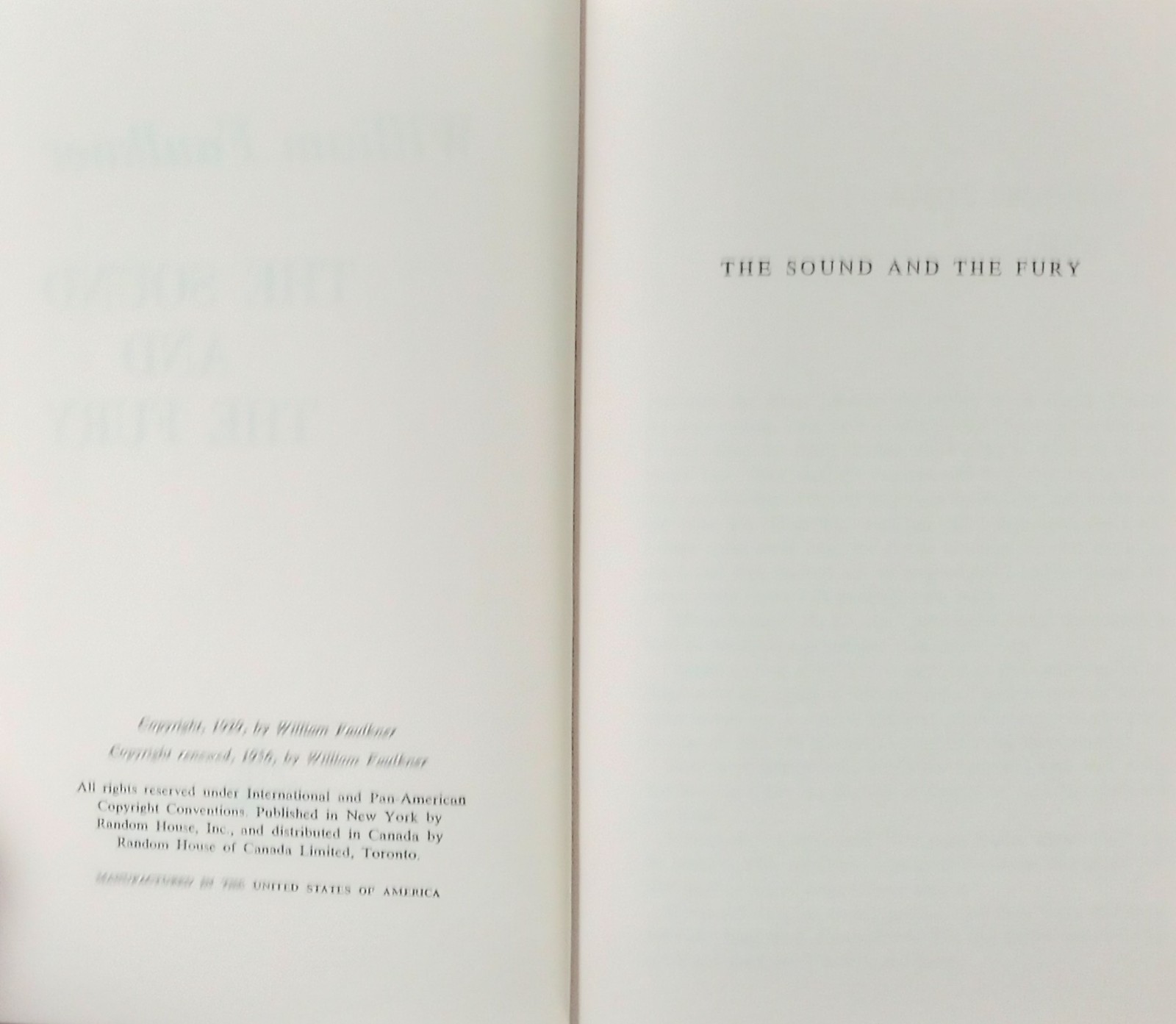 William Faulkner 3 HC Books: Sanctuary, Sound And Fury, As Lay Dying, FREE SHIP!