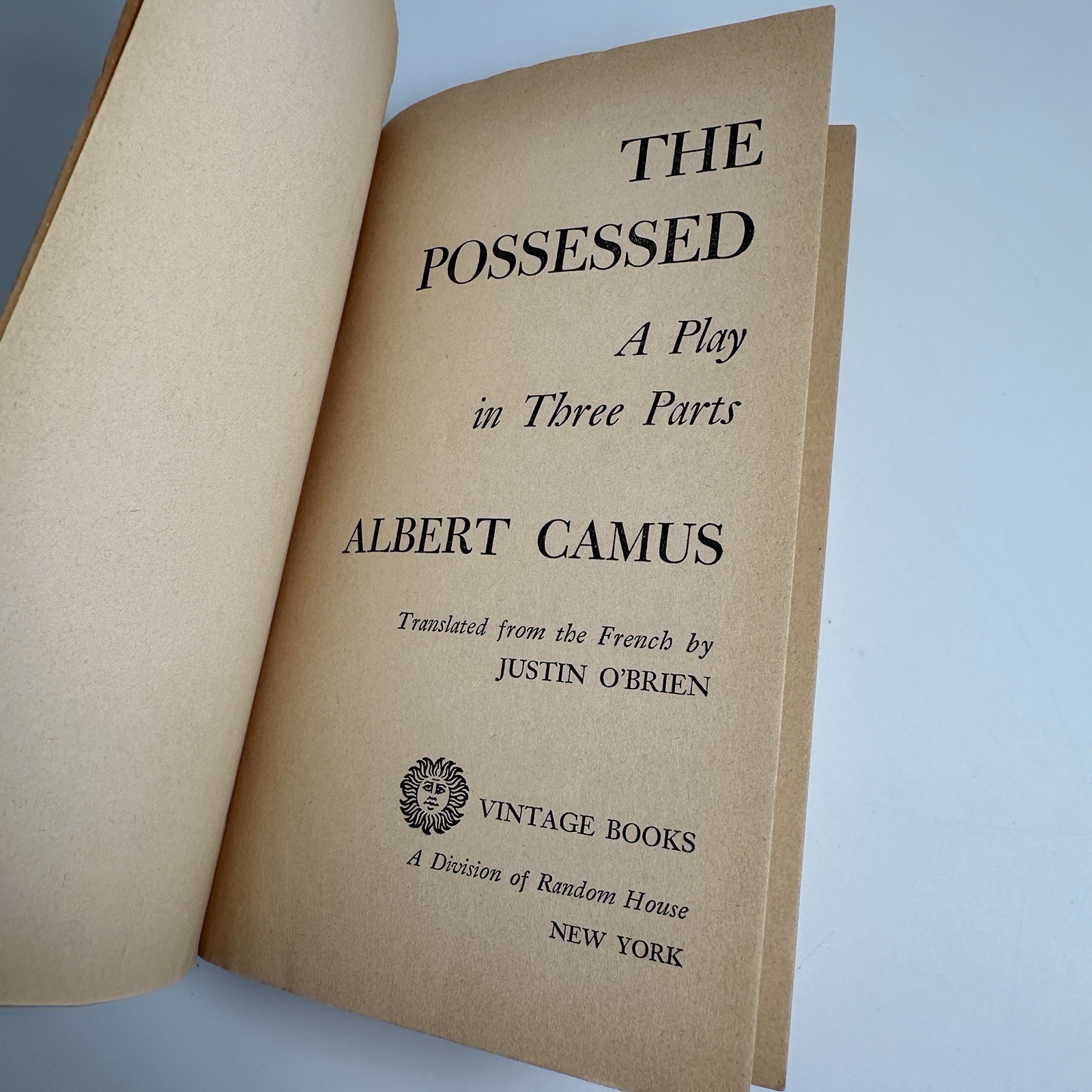 The Possessed Albert Camus Vintage Paperback Existential Drama Vintage Books