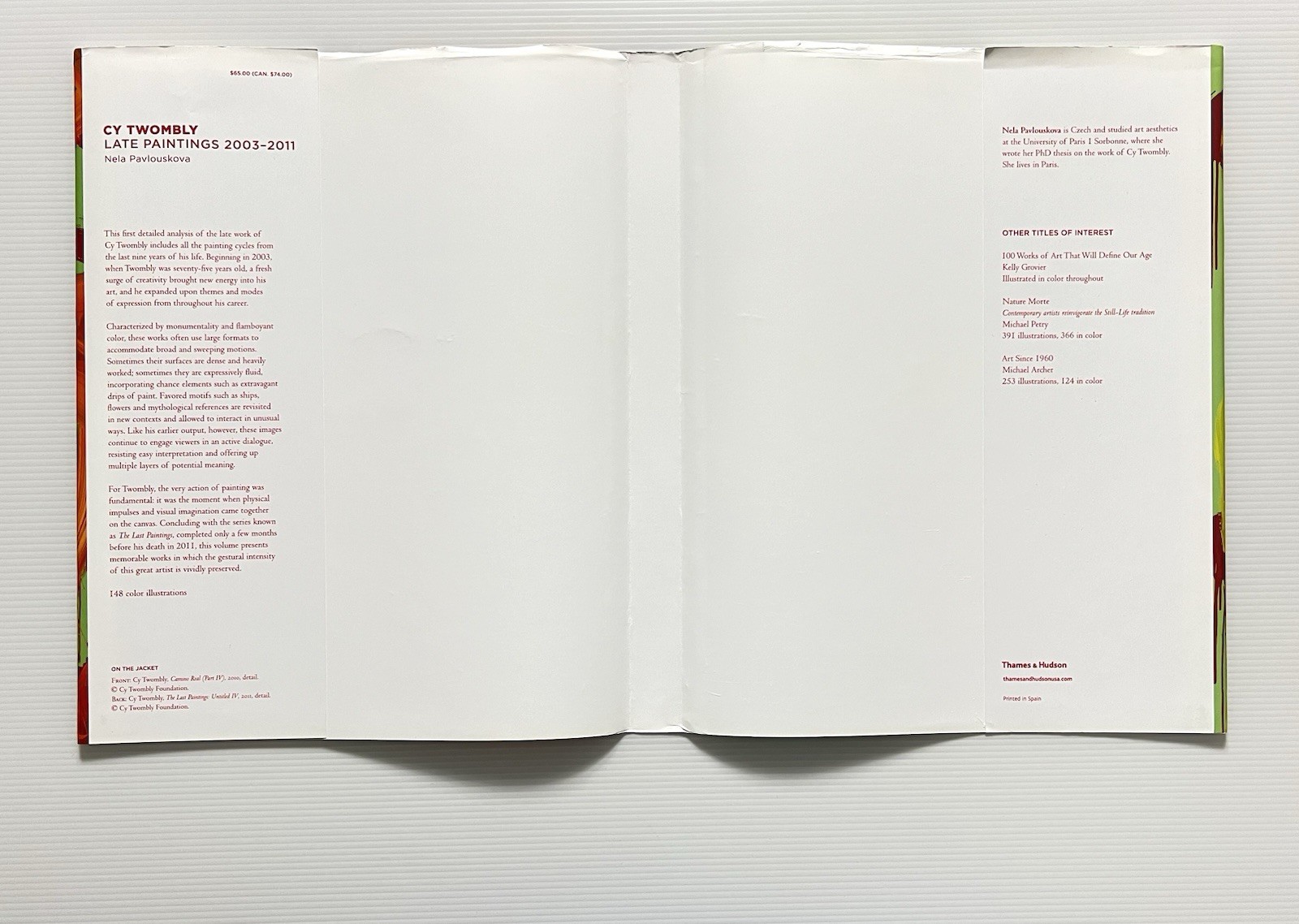 Cy Twombly Late Paintings 2003-2011 by Pavlouskova HC DJ 2015