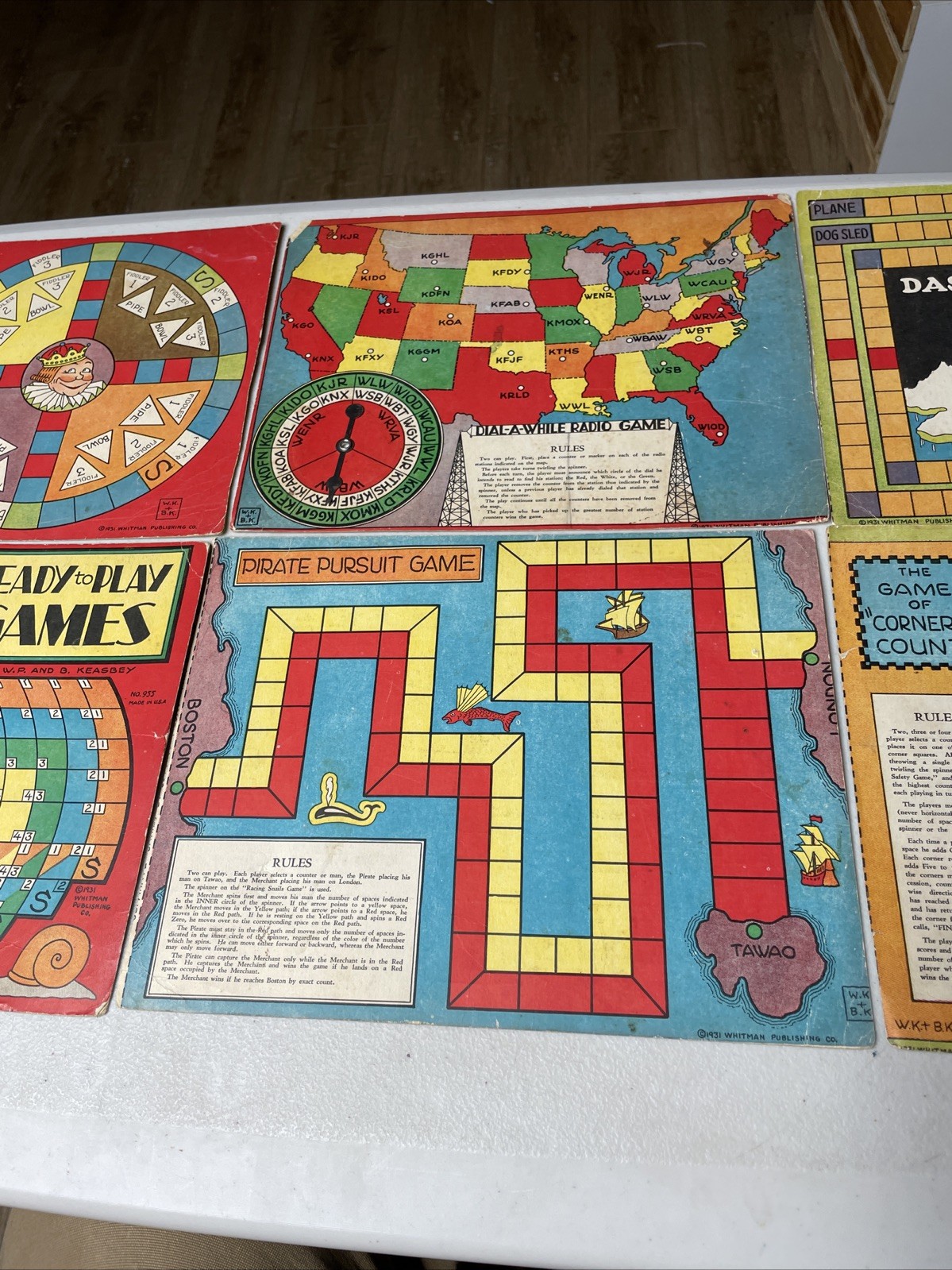 Ready to Play Games 1931 Whitman Publishing Vintage Lot