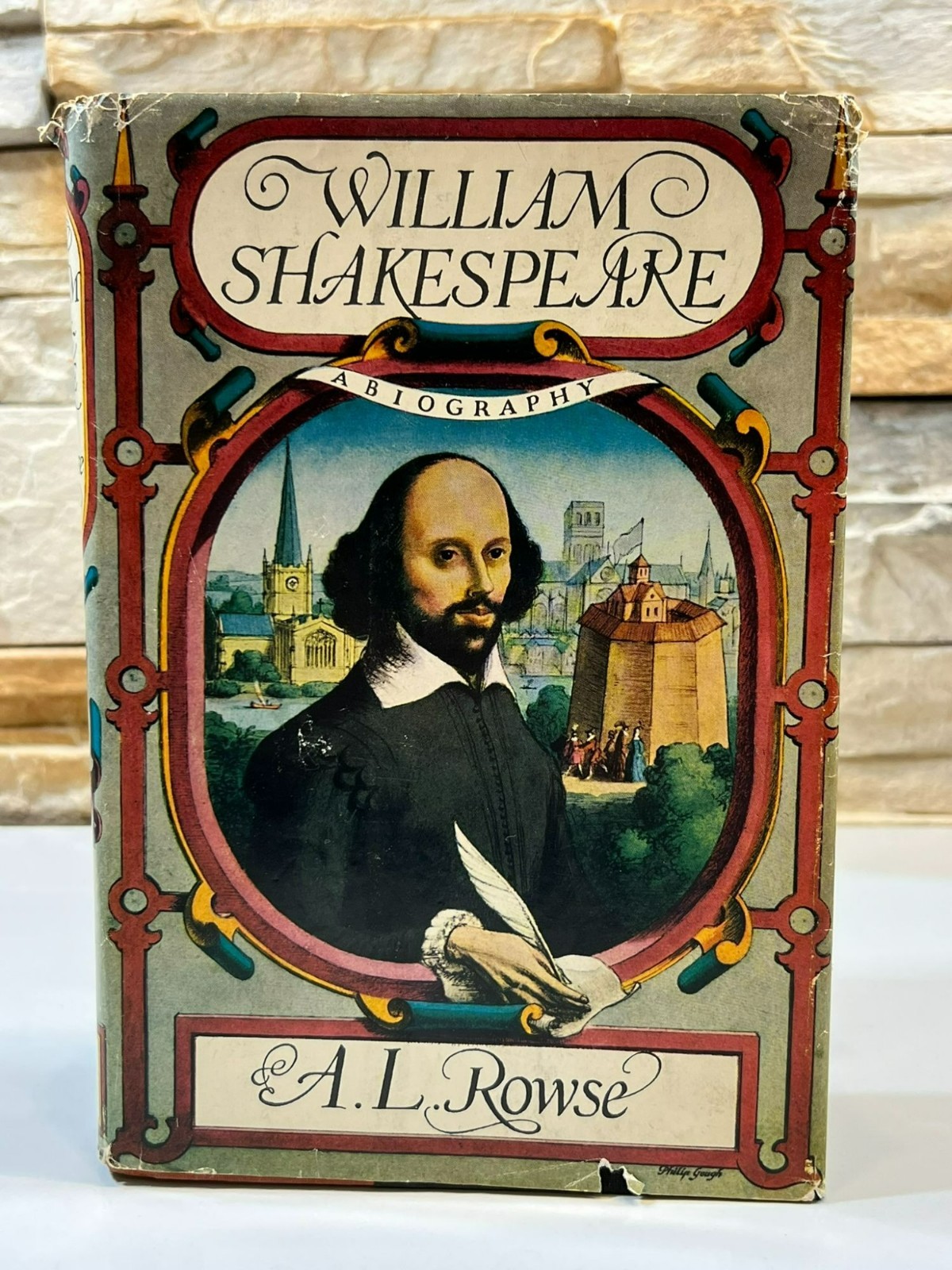 William Shakespeare A Biography by A.L. Rowse 1963 HCDJ Literary History Book