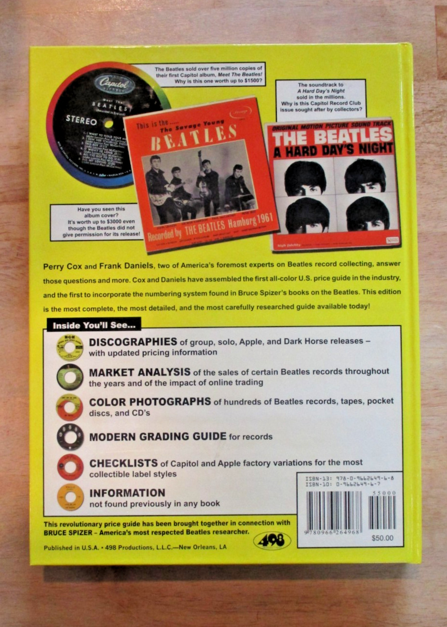 PRICE GUIDE BEATLES American Records by PERRY COX Joe Lindsay FREE U.S SHIPPING