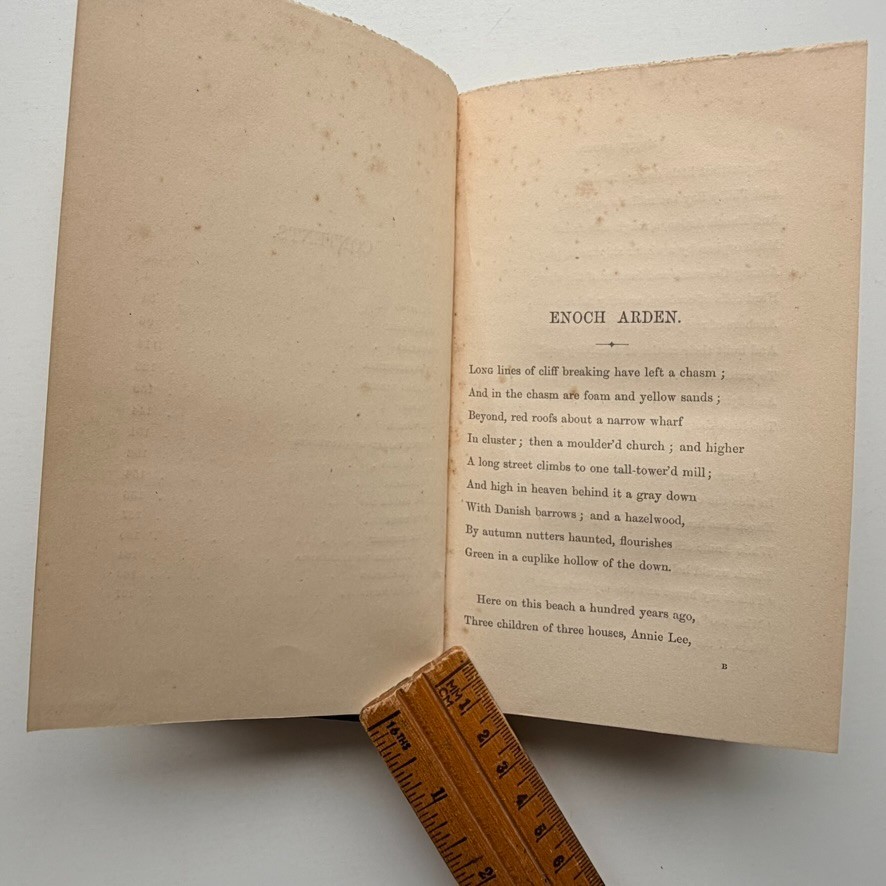 1864 Alfred Tennyson Enoch Arden First Edition Moxon Green Cloth